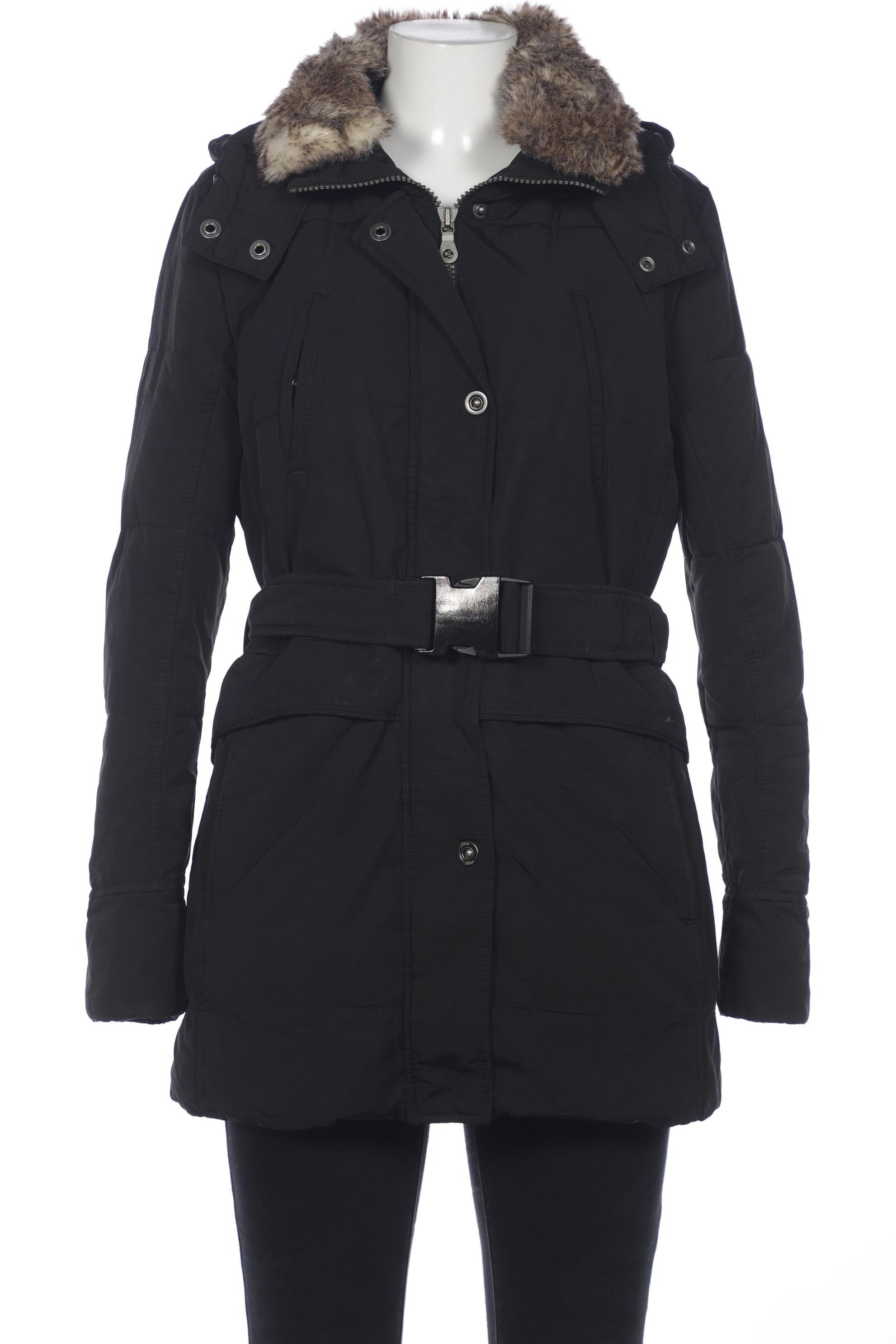 

s.Oliver Damen Mantel, schwarz