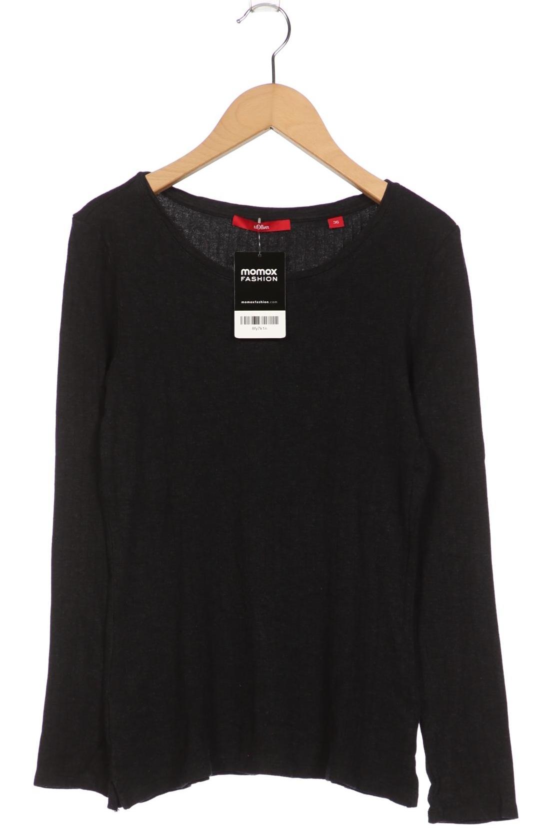 

s.Oliver Damen Langarmshirt, schwarz, Gr. 36