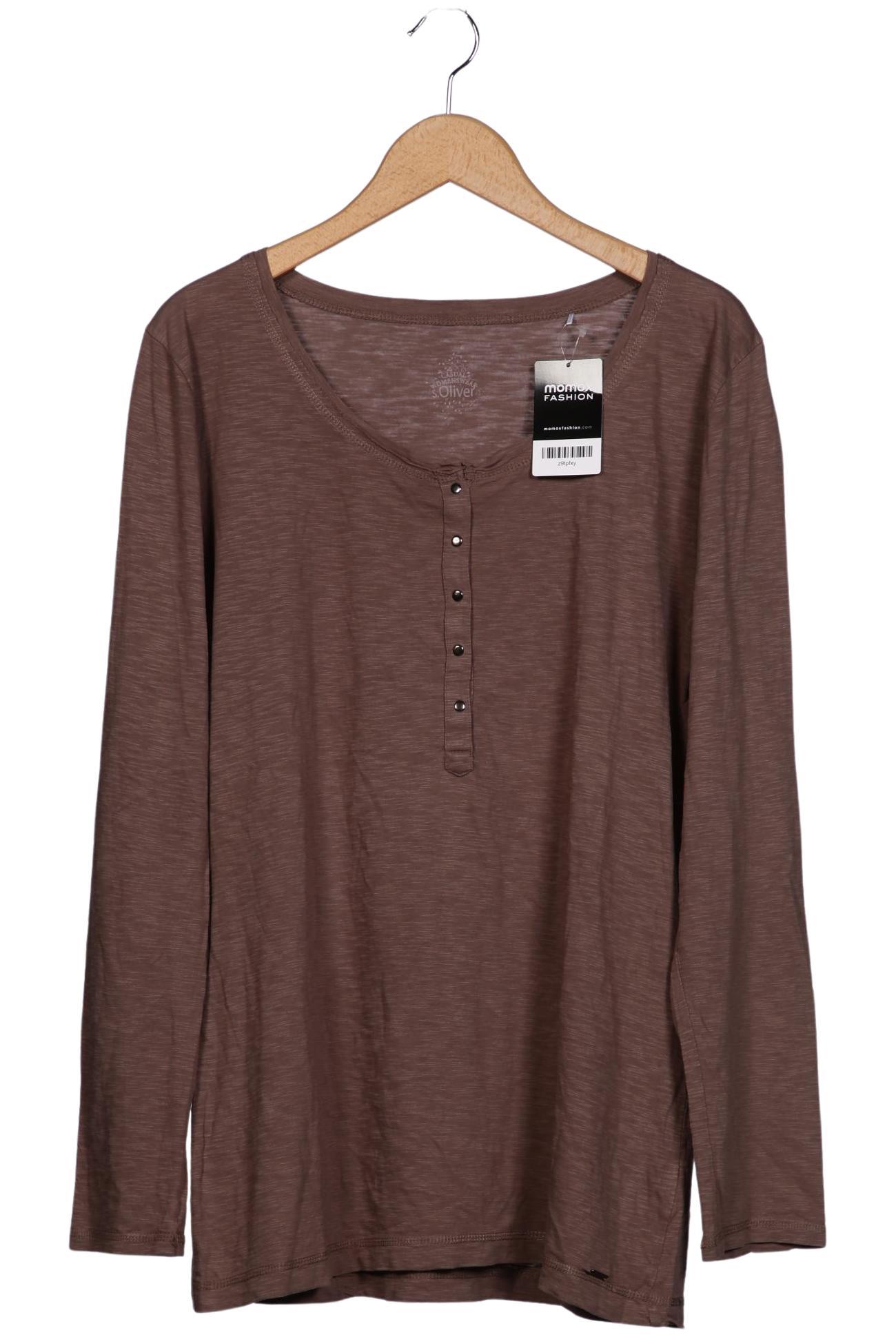 

s.Oliver Damen Langarmshirt, braun, Gr. 44