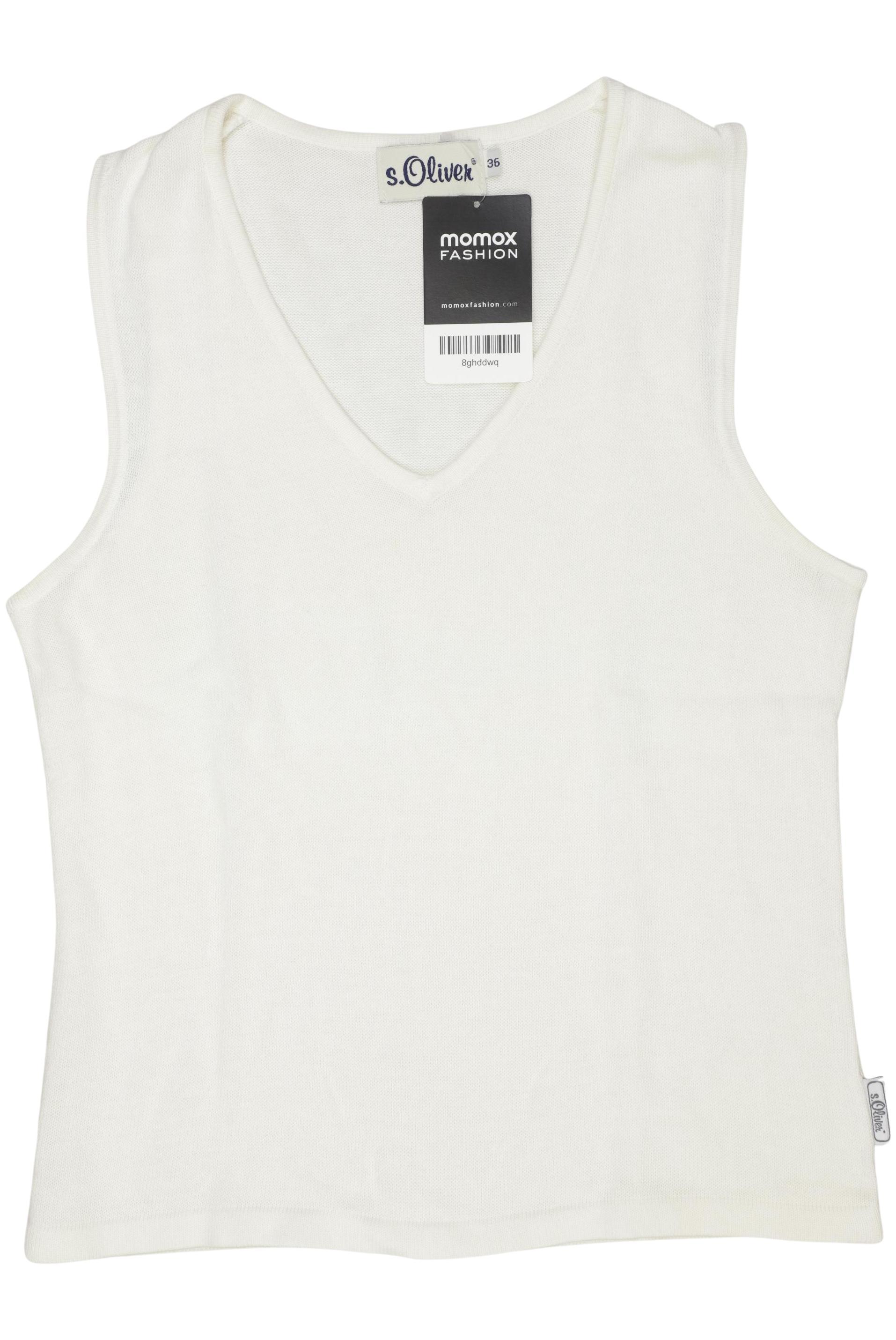 

s.Oliver Damen Pullover, weiß, Gr. 36