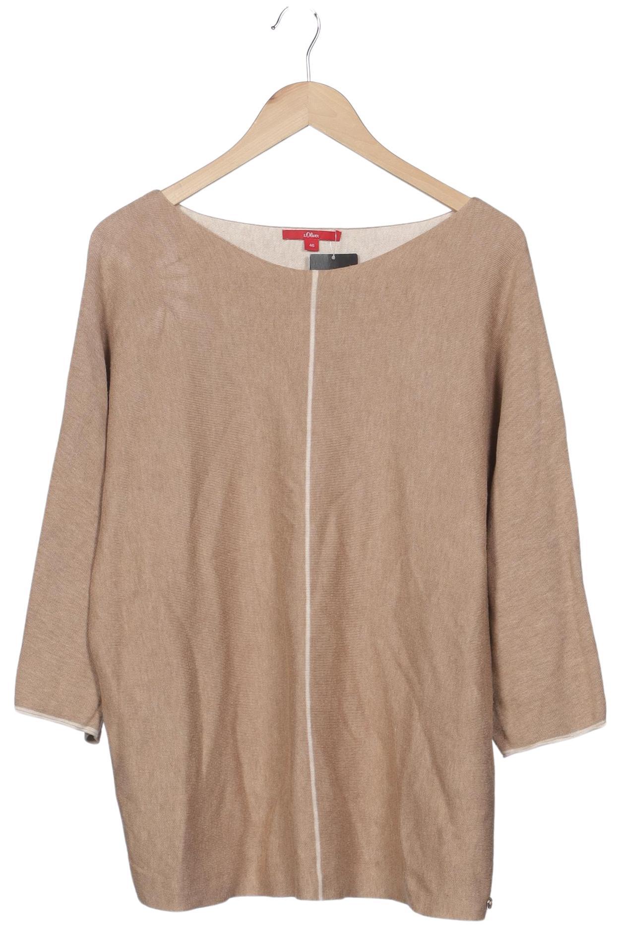 

s.Oliver Damen Pullover, beige, Gr. 46