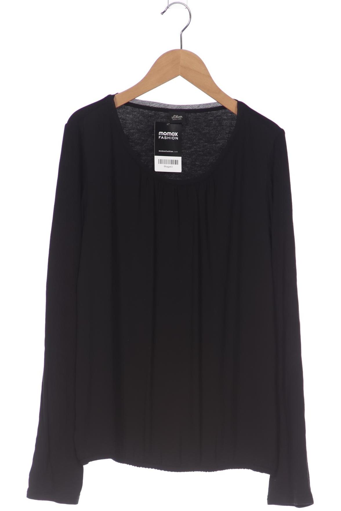 

s.Oliver Damen Langarmshirt, schwarz, Gr. 40