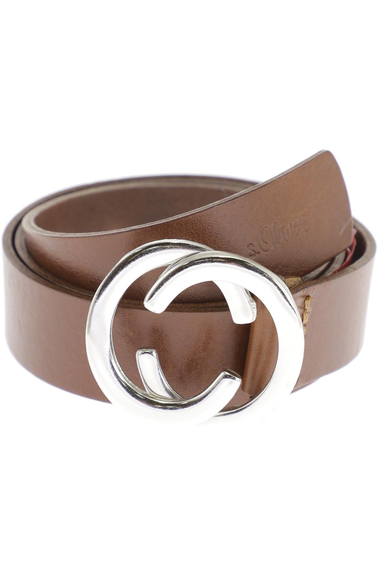 

s.Oliver Damen Gürtel, braun, Gr. 80