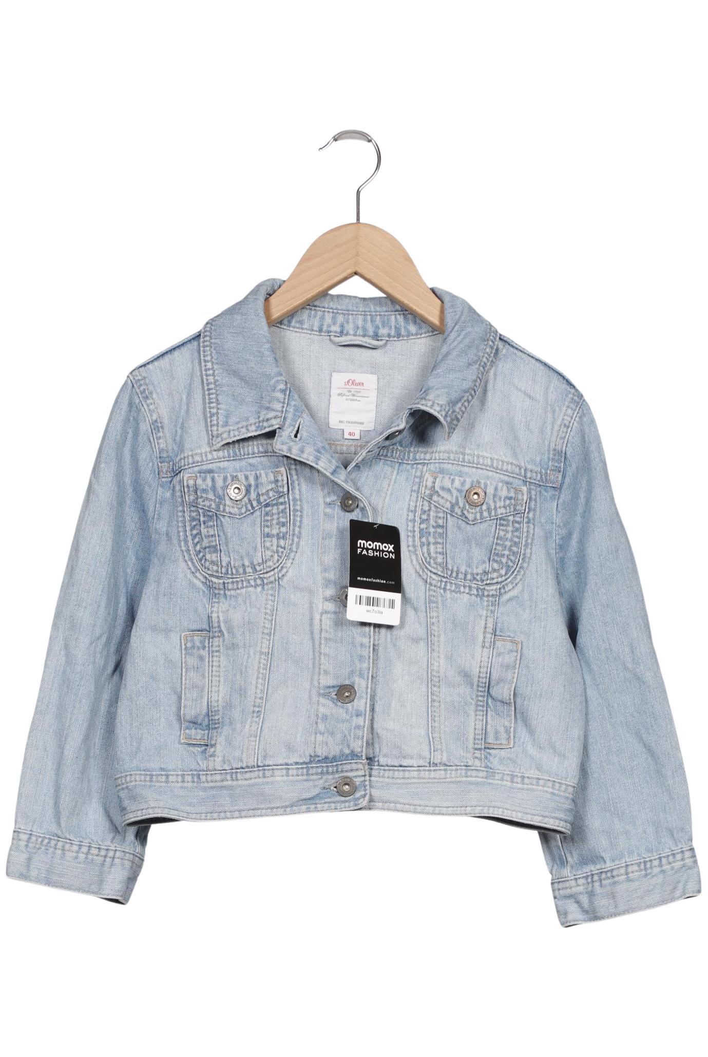 

s.Oliver Damen Jacke, hellblau, Gr. 40