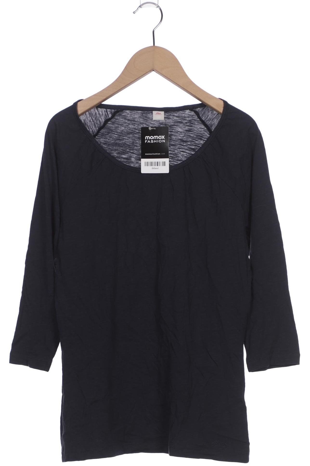

s.Oliver Damen Langarmshirt, marineblau, Gr. 36
