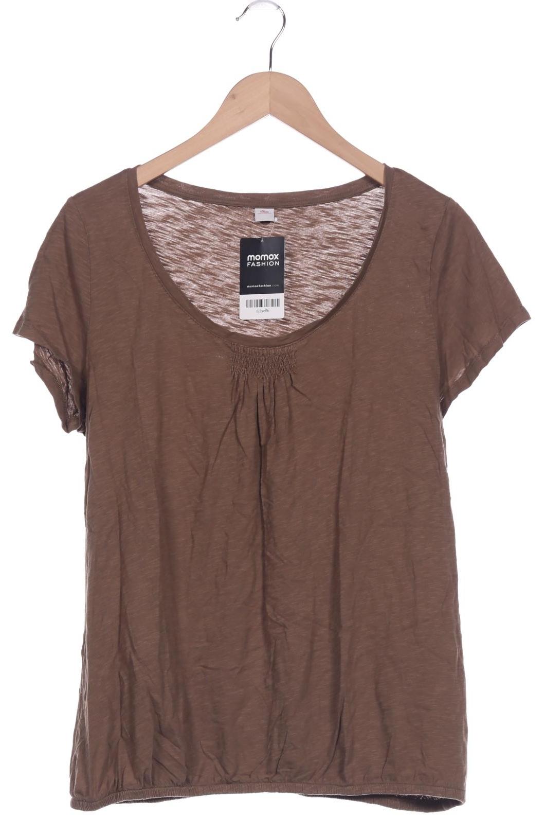 

s.Oliver Damen T-Shirt, braun, Gr. 44