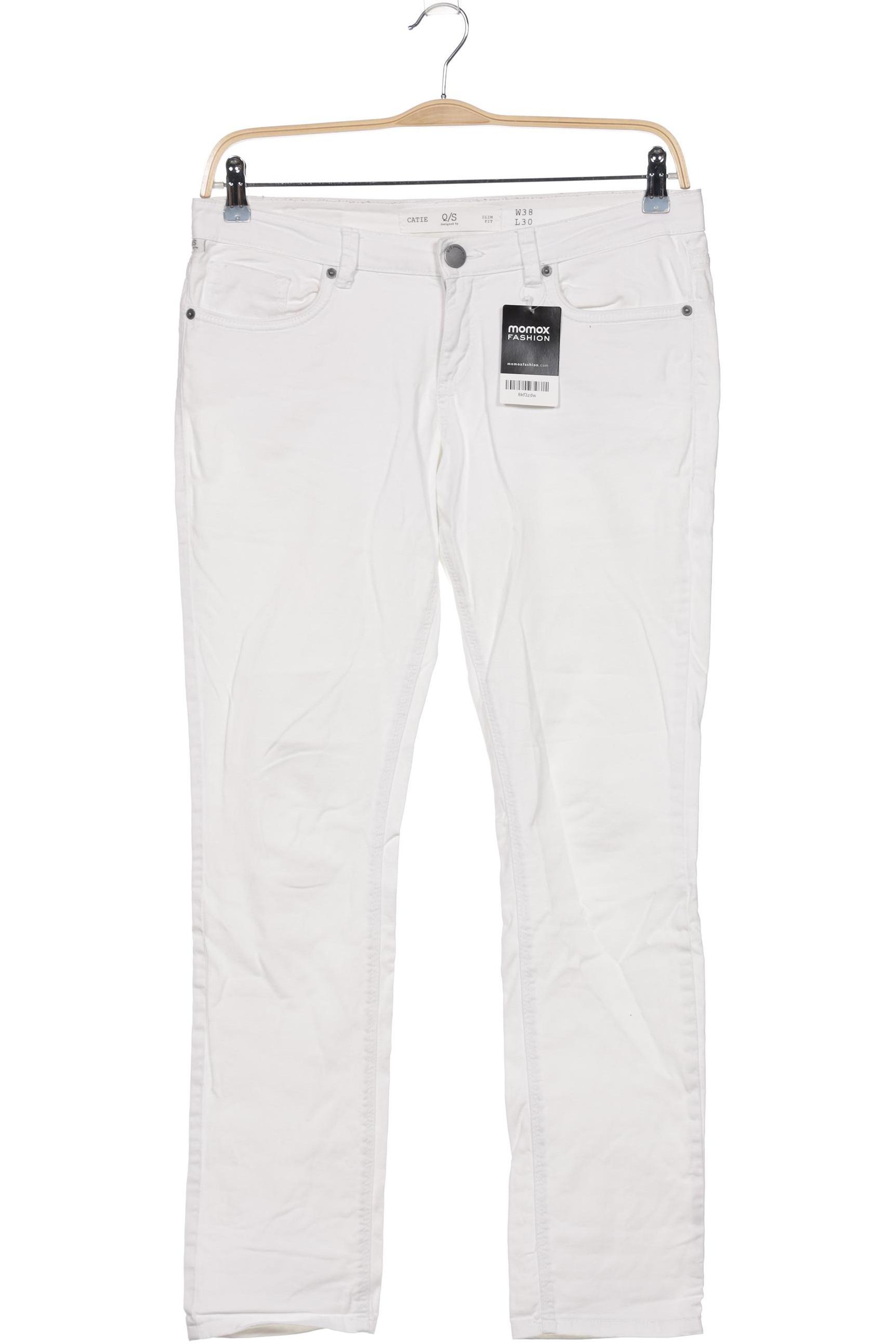 

s.Oliver Damen Jeans, weiß