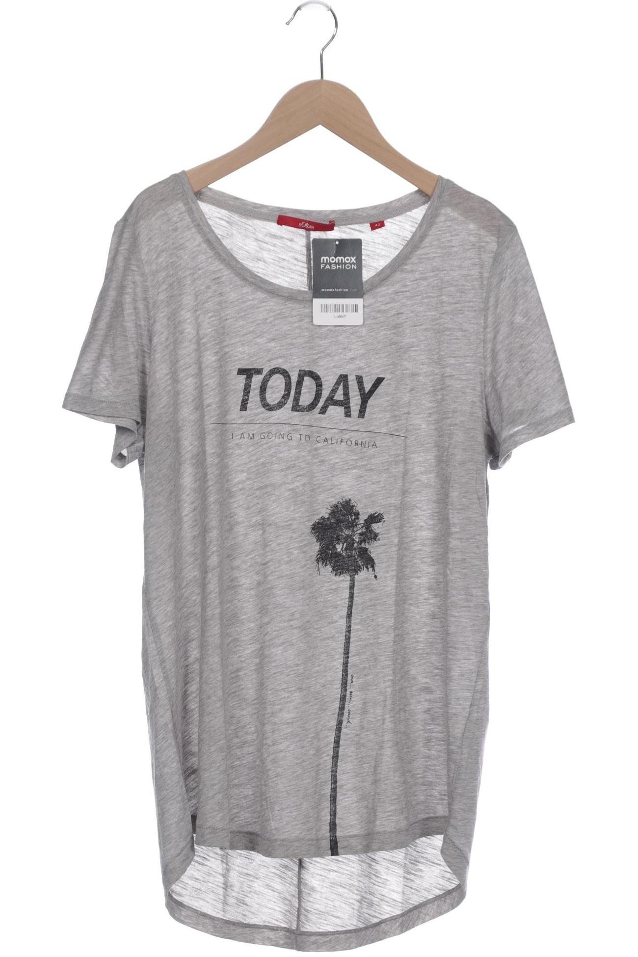 

s.Oliver Damen T-Shirt, grau, Gr. 42