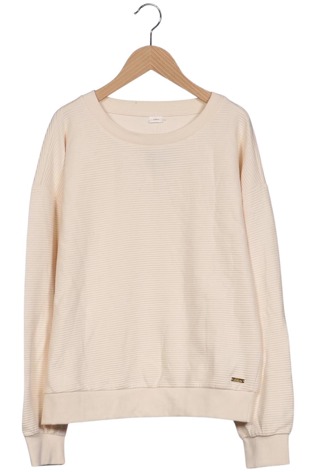 

s.Oliver Damen Sweatshirt, cremeweiß, Gr. 44