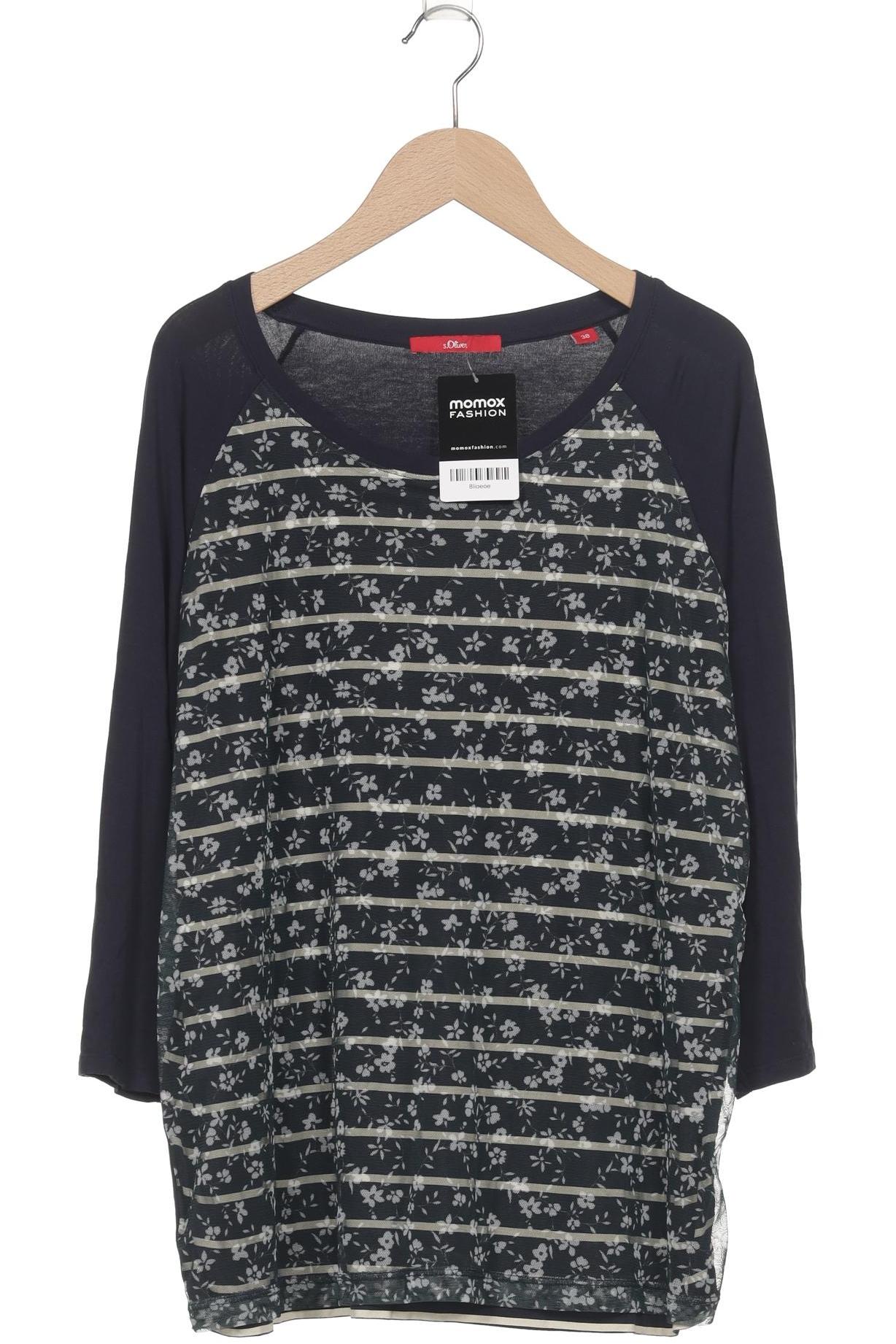 

s.Oliver Damen Langarmshirt, marineblau, Gr. 38