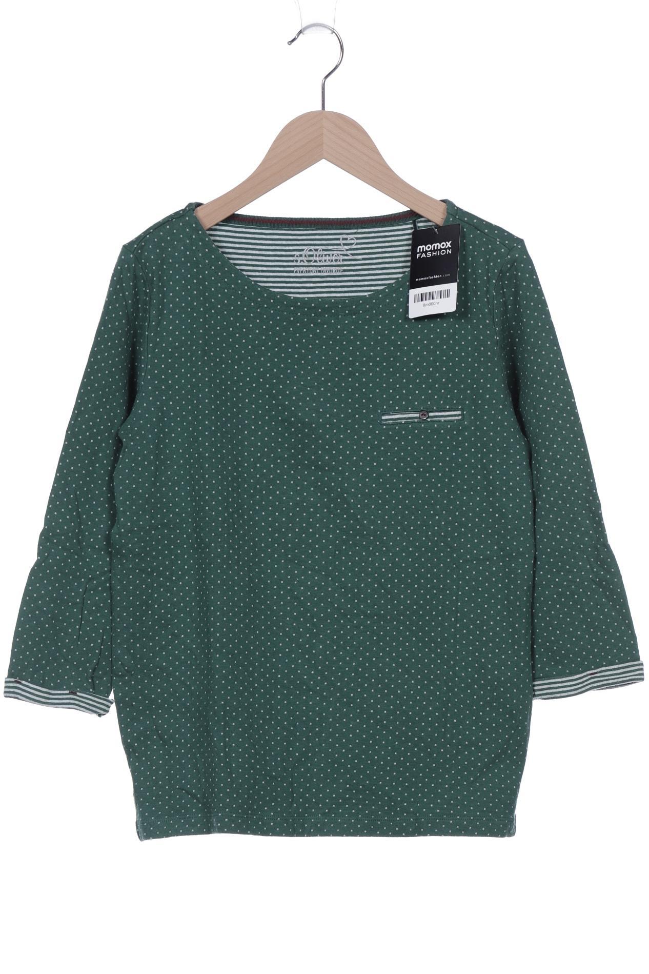 

s.Oliver Damen Langarmshirt, grün, Gr. 36