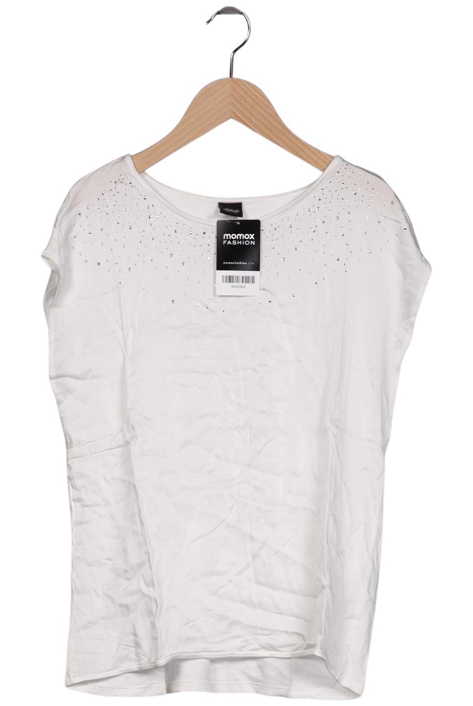 

s.Oliver Damen T-Shirt, weiß, Gr. 38