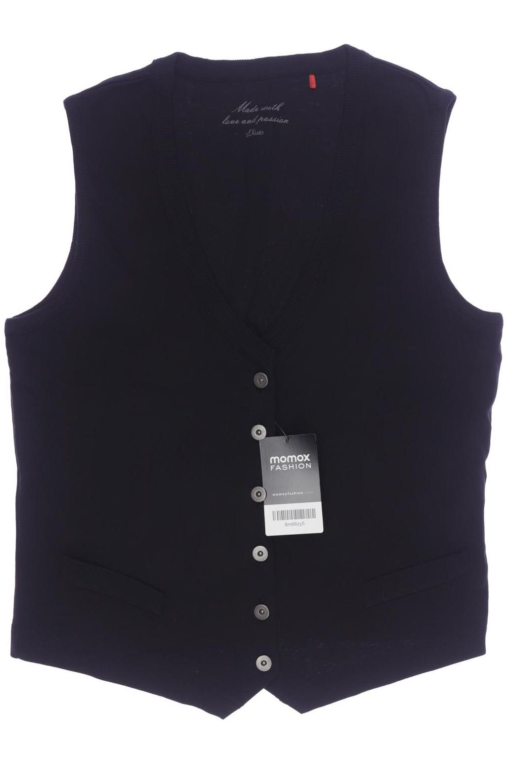 

s.Oliver Damen Weste, schwarz, Gr. 42