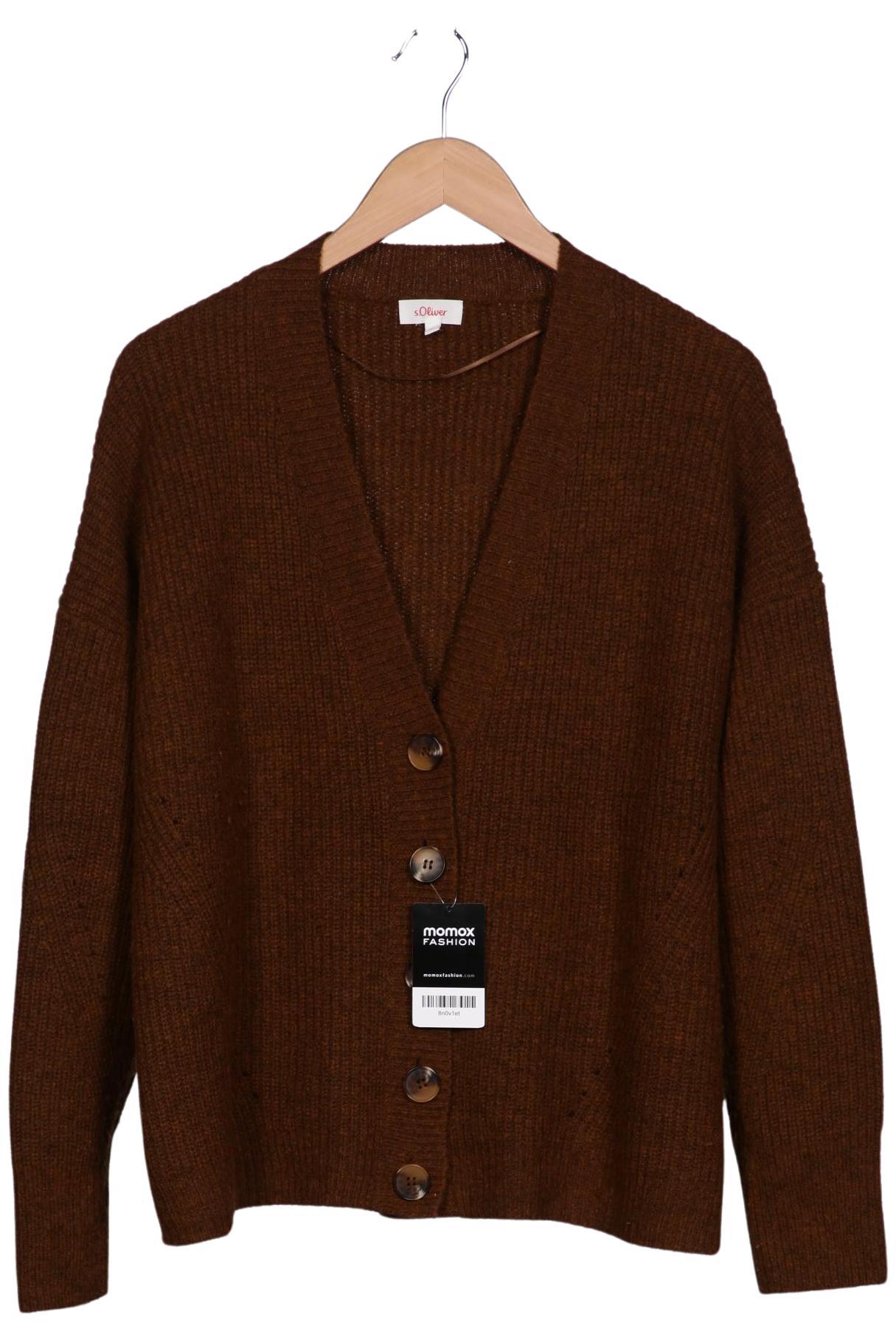 

s.Oliver Damen Strickjacke, braun, Gr. 44