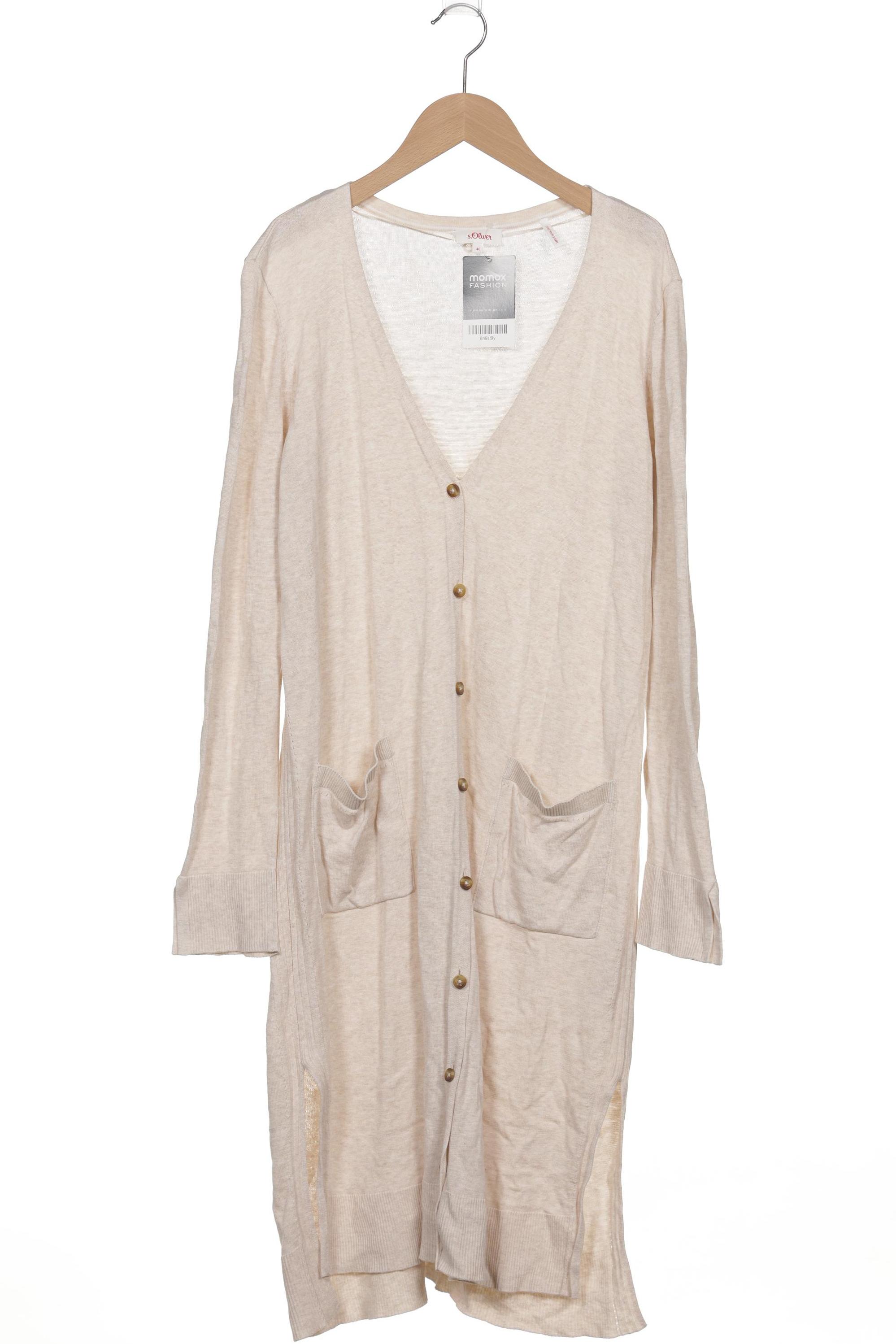 

s.Oliver Damen Strickjacke, beige, Gr. 40