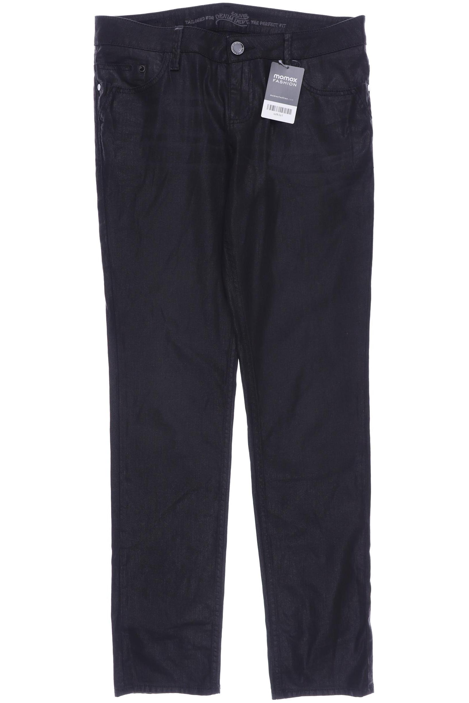 

s.Oliver Damen Jeans, schwarz