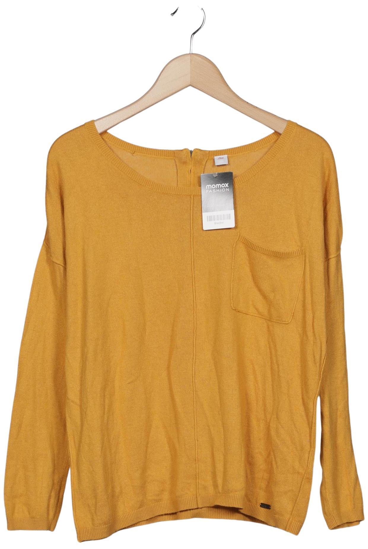 

s.Oliver Damen Pullover, gelb, Gr. 38