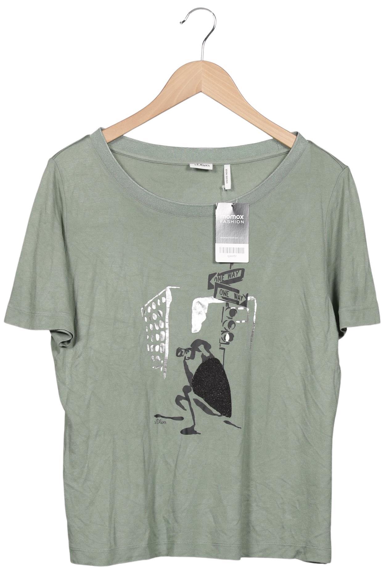 

s.Oliver Damen T-Shirt, grün, Gr. 38