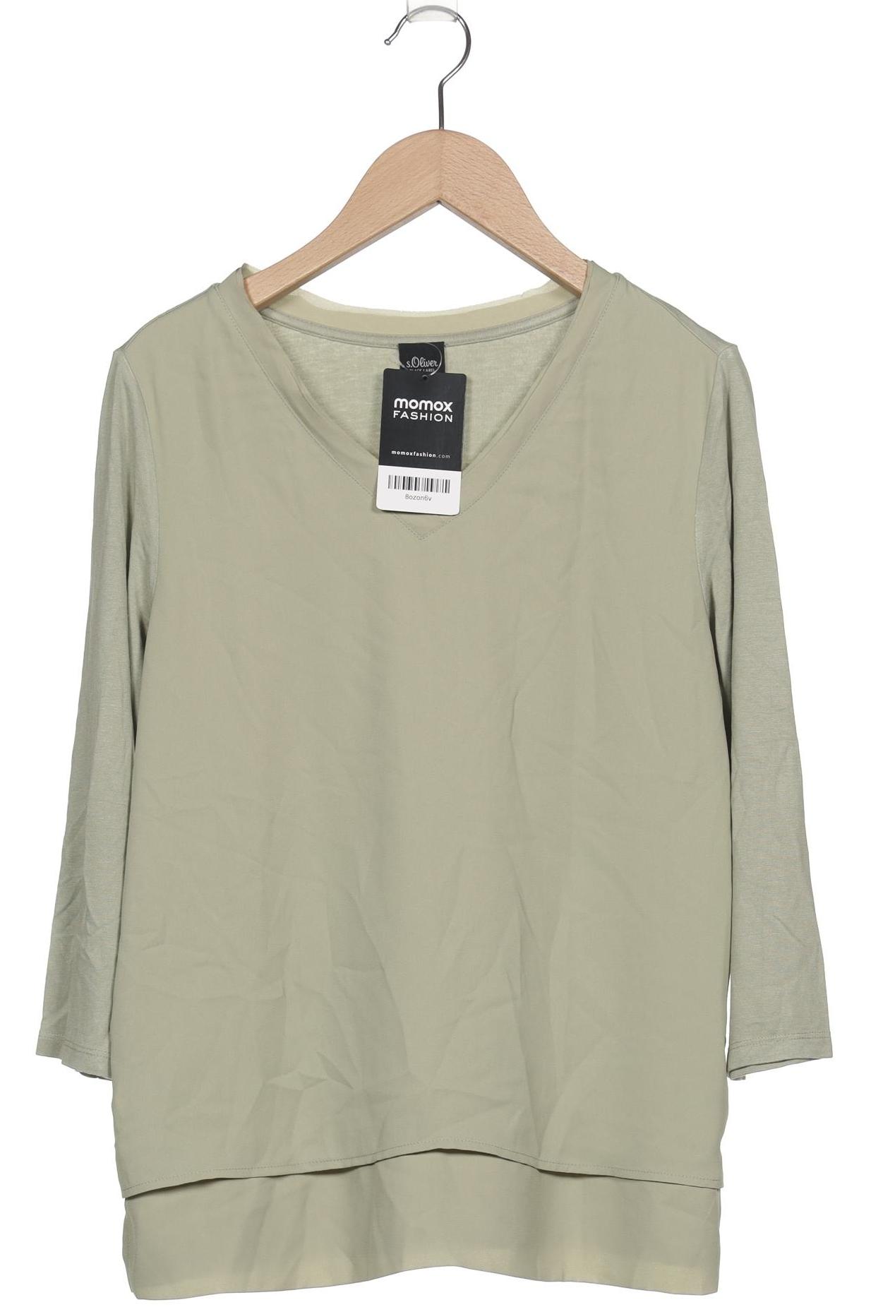 

s.Oliver Damen Langarmshirt, grün, Gr. 34