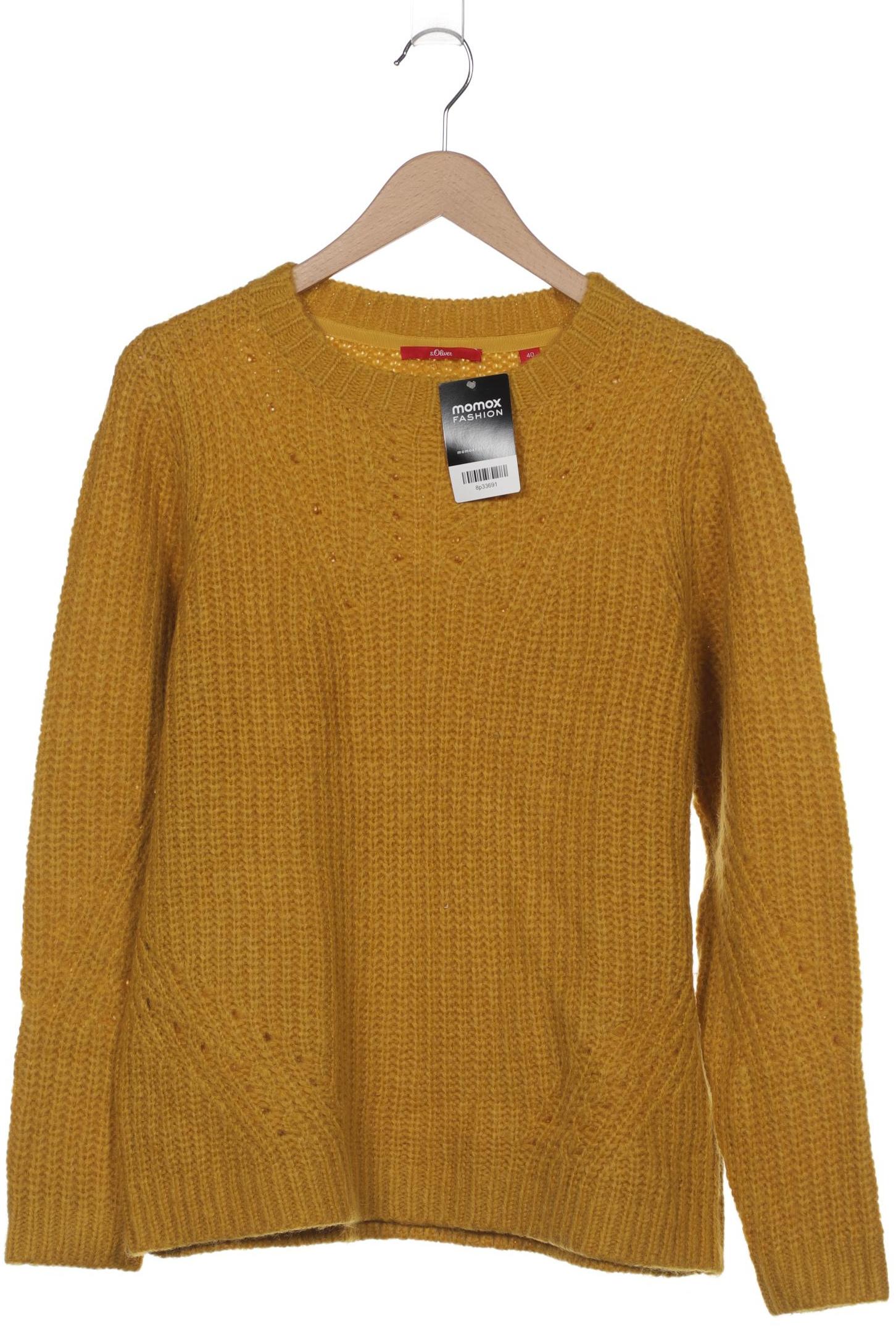 

s.Oliver Damen Pullover, gelb, Gr. 40