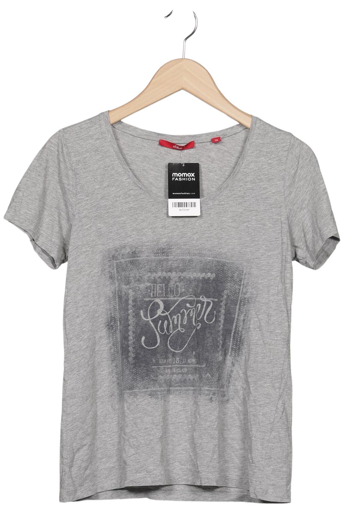 

s.Oliver Damen T-Shirt, grau, Gr. 38