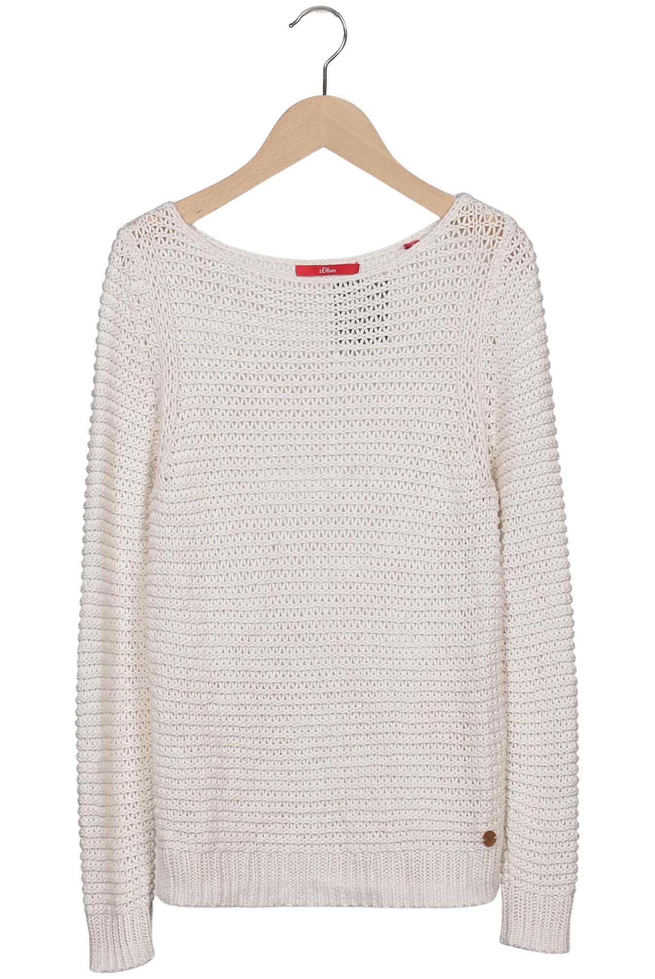 

s.Oliver Damen Pullover, cremeweiß, Gr. 34