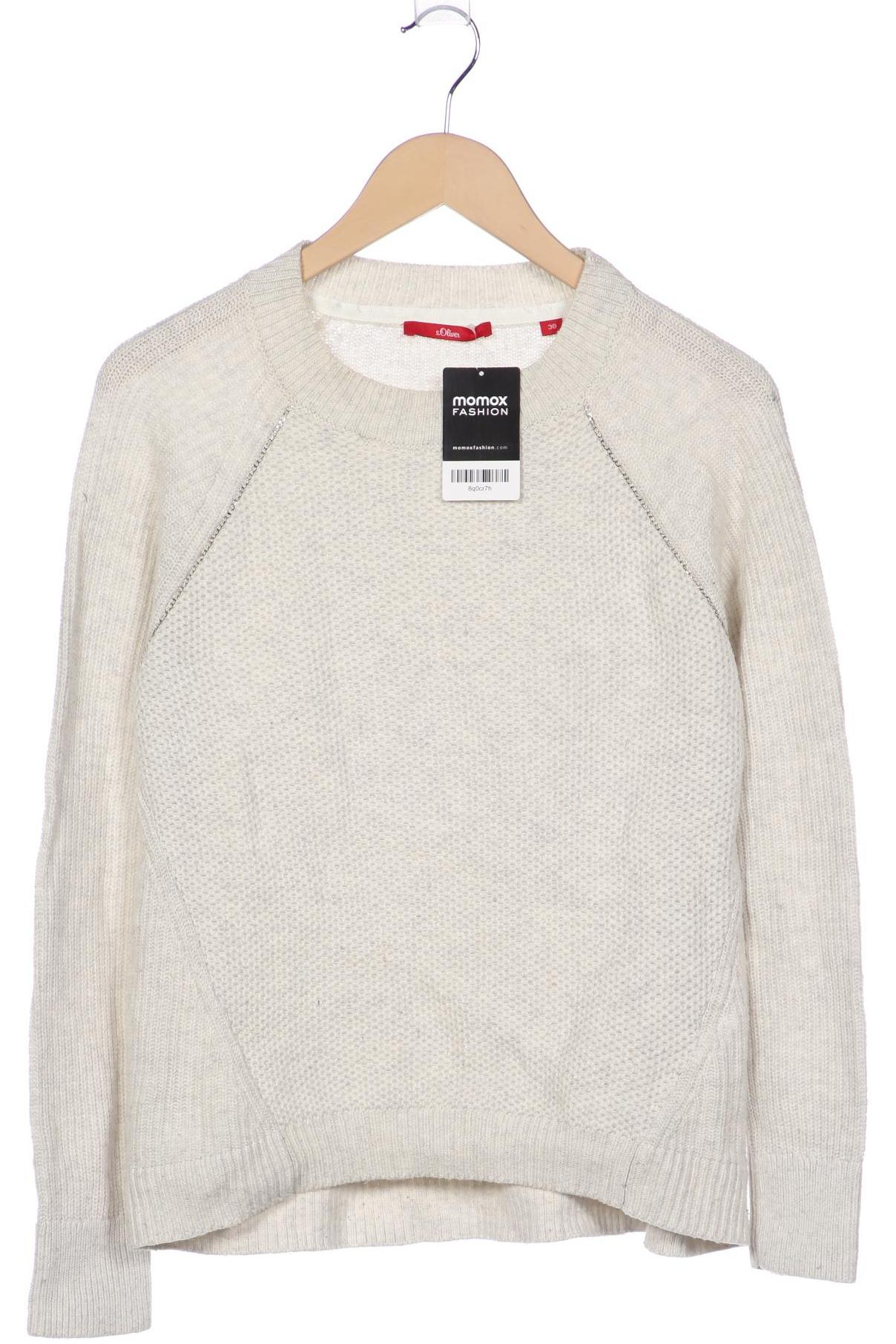 

s.Oliver Damen Pullover, cremeweiß
