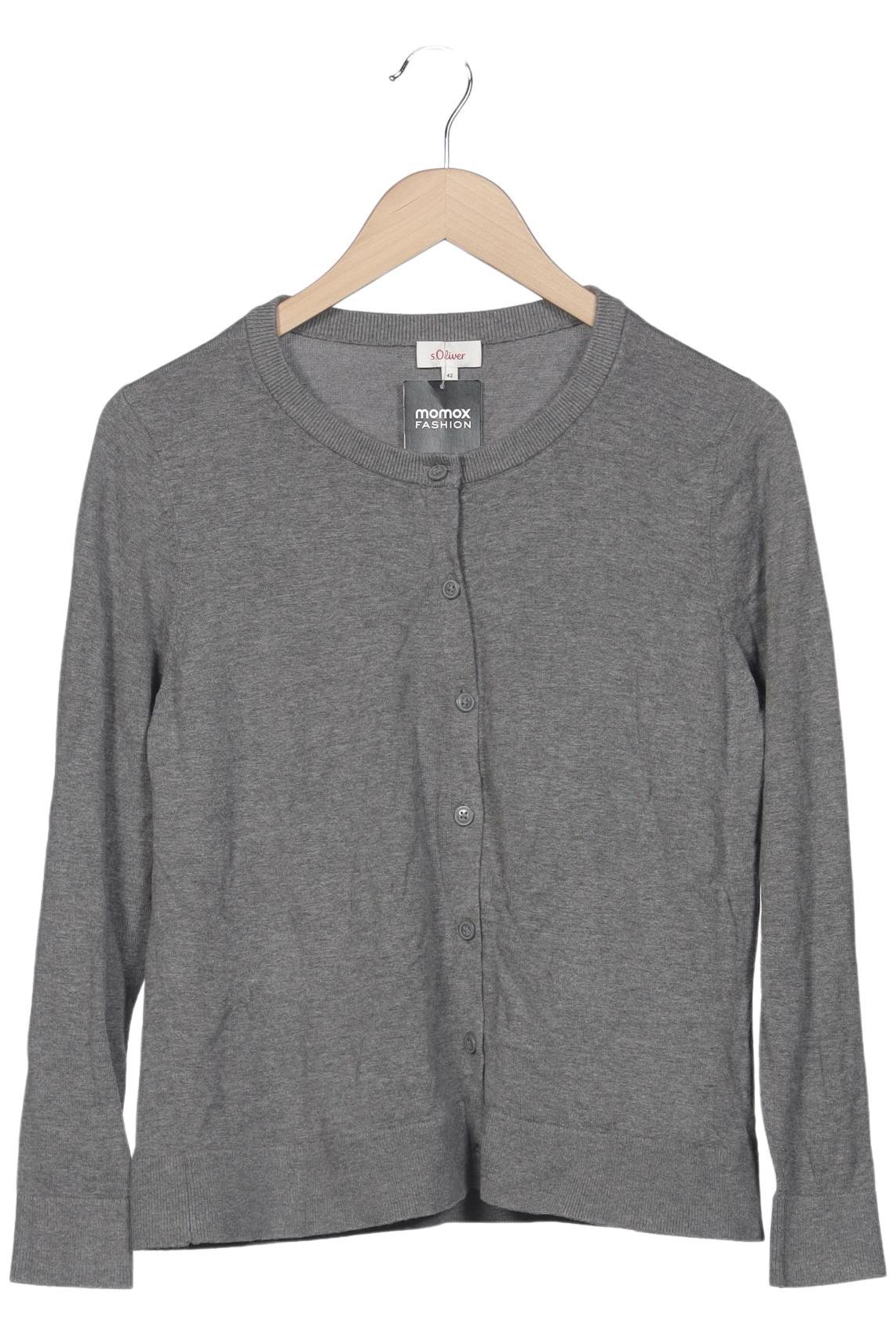 

s.Oliver Damen Strickjacke, grau, Gr. 42