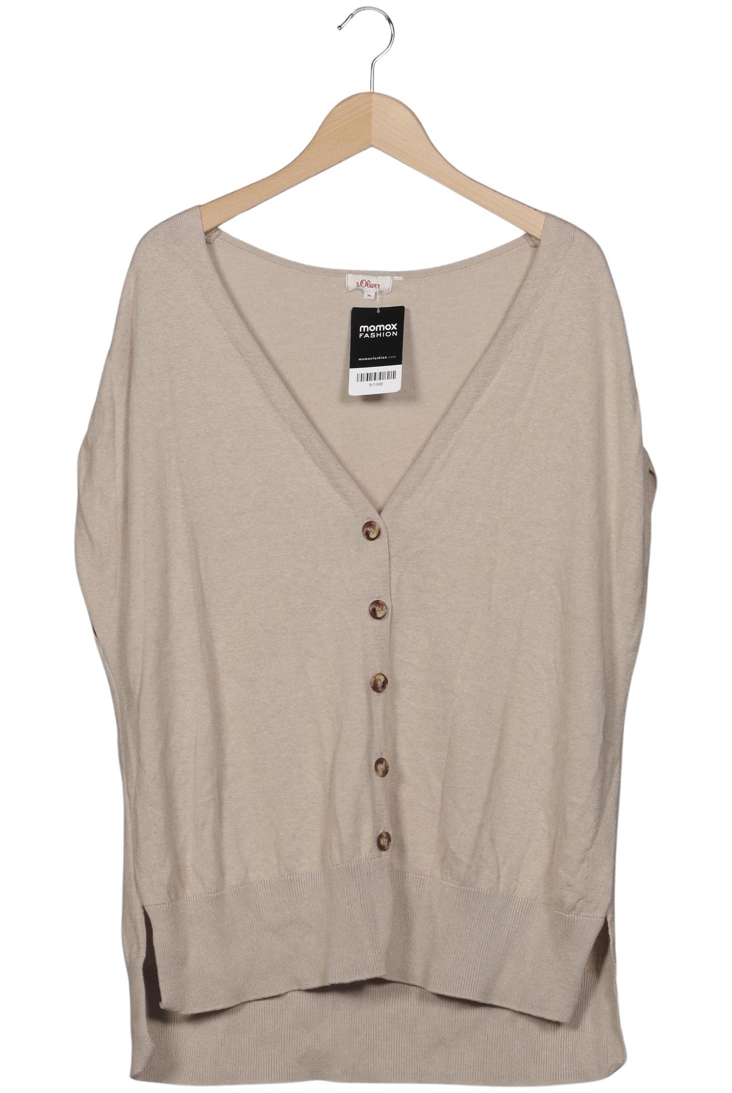 

s.Oliver Damen Strickjacke, beige, Gr. 38