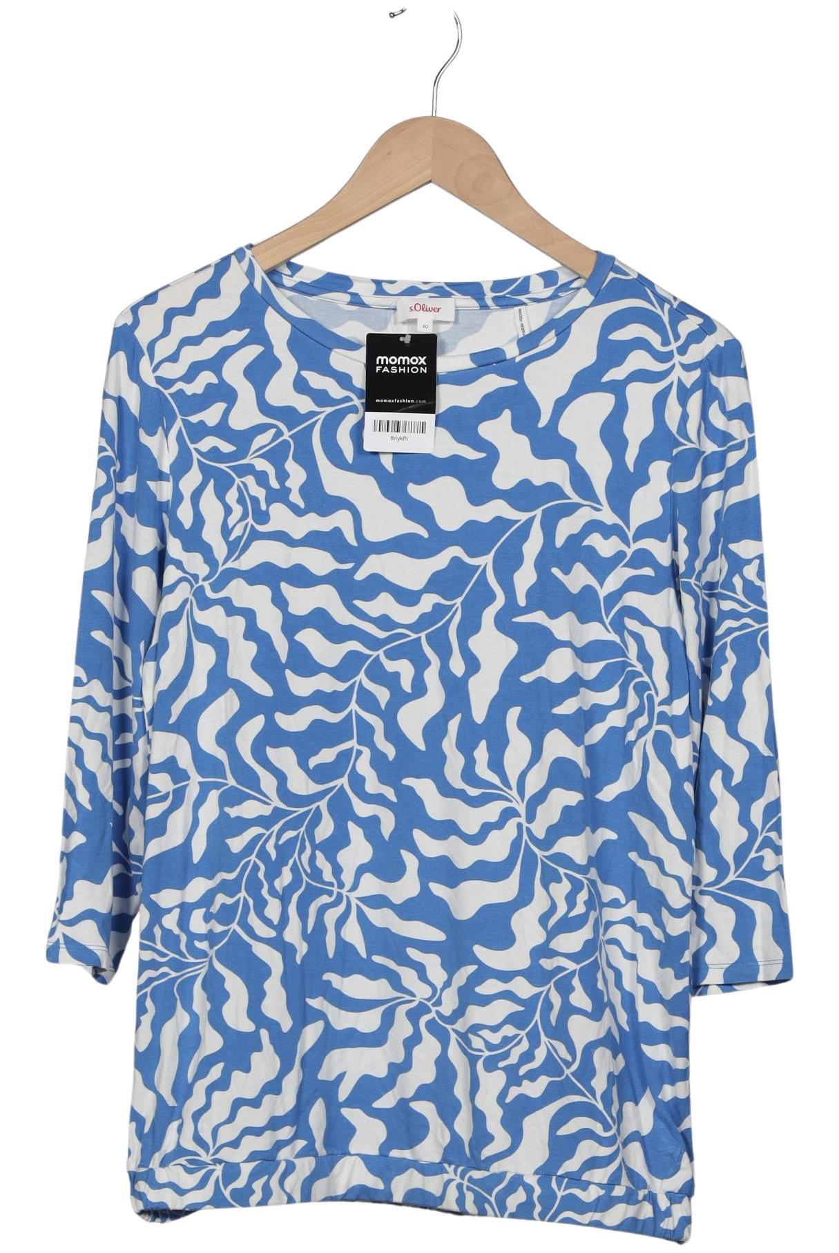 

s.Oliver Damen T-Shirt, blau, Gr. 40