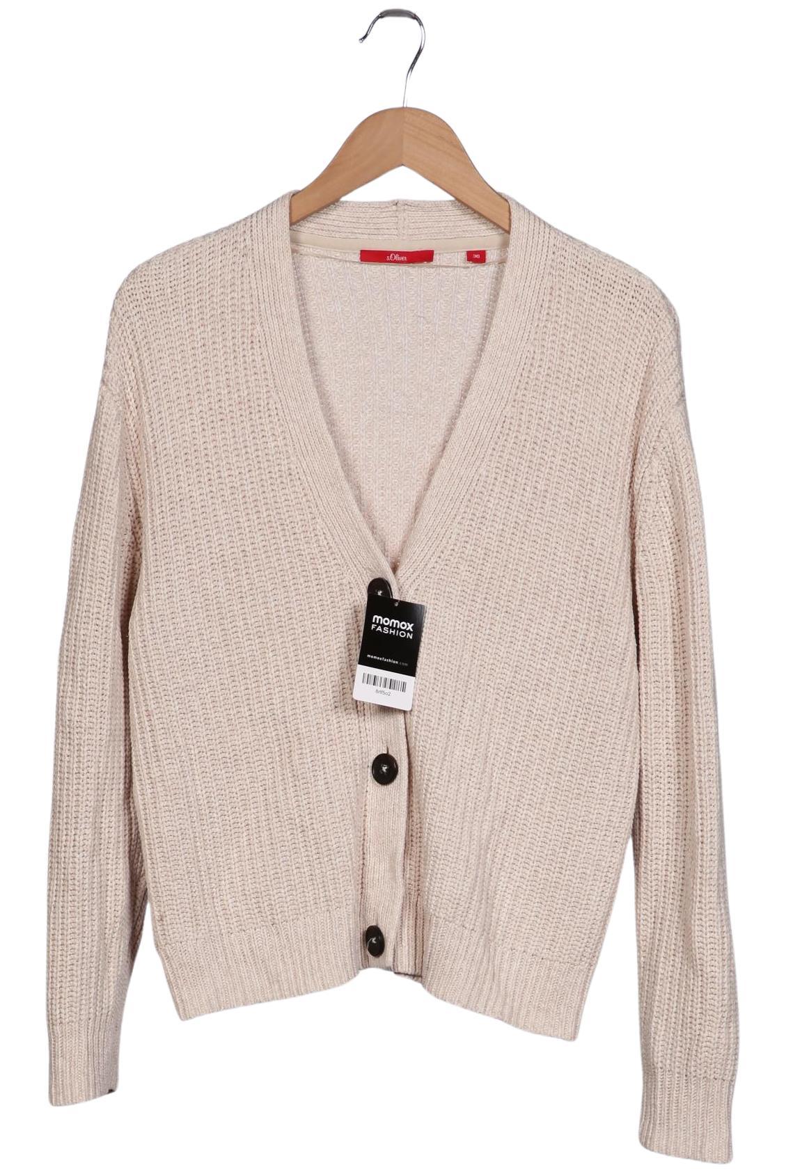 

s.Oliver Damen Strickjacke, beige, Gr. 36