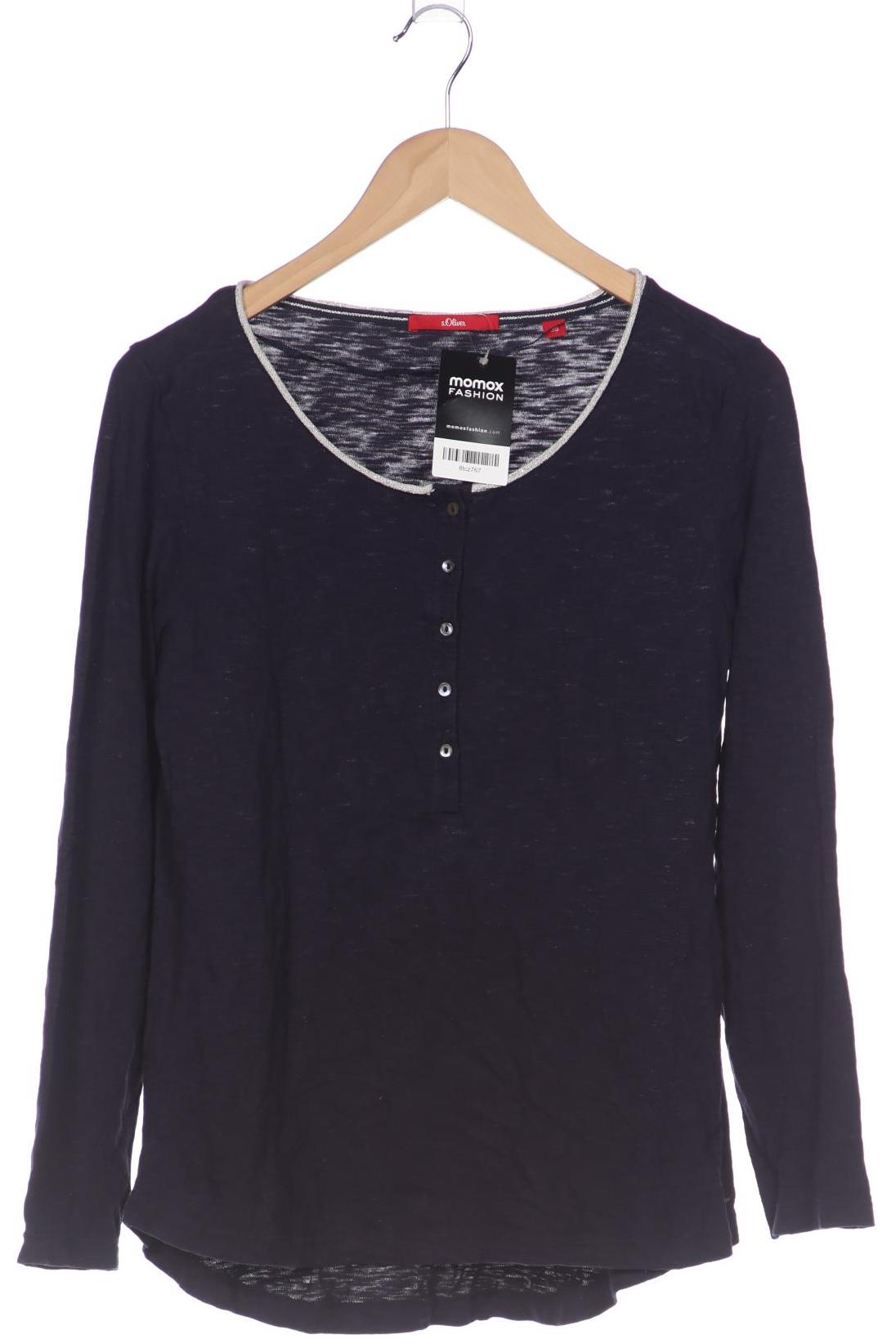 

s.Oliver Damen Langarmshirt, marineblau, Gr. 38