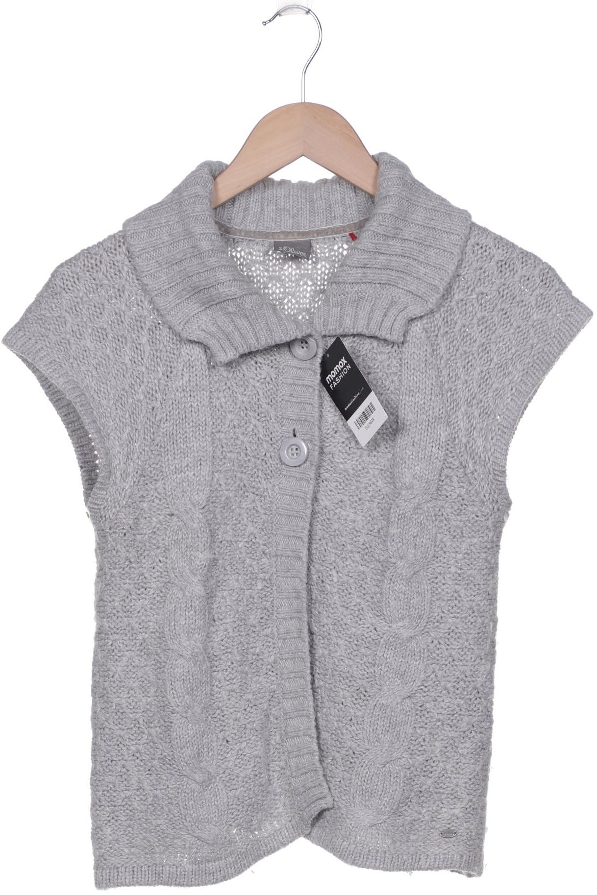 

s.Oliver Damen Strickjacke, grau, Gr. 36