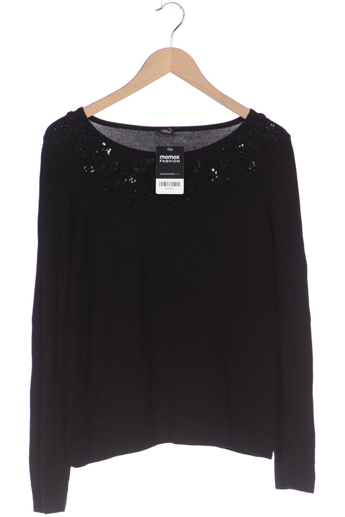 

s.Oliver Damen Pullover, schwarz