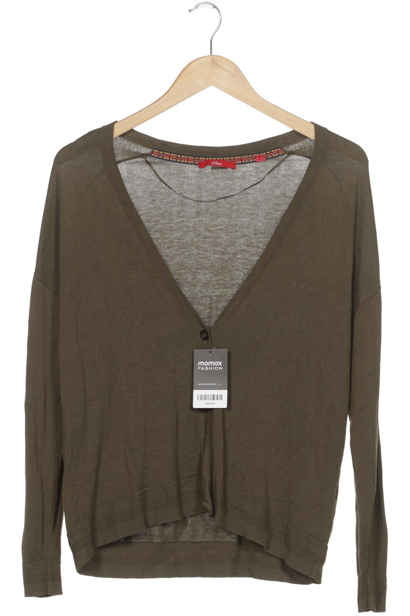

s.Oliver Damen Strickjacke, grün, Gr. 36