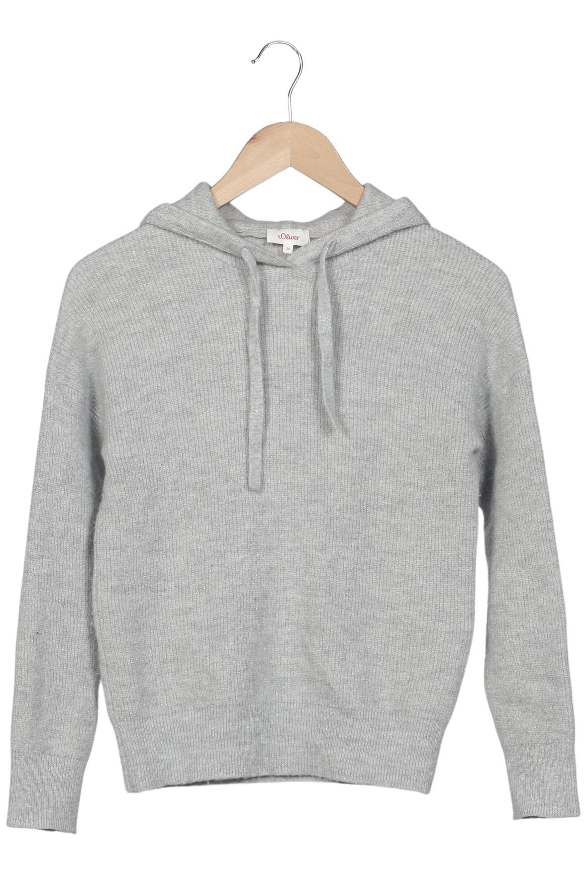 

s.Oliver Damen Kapuzenpullover, grau, Gr. 36