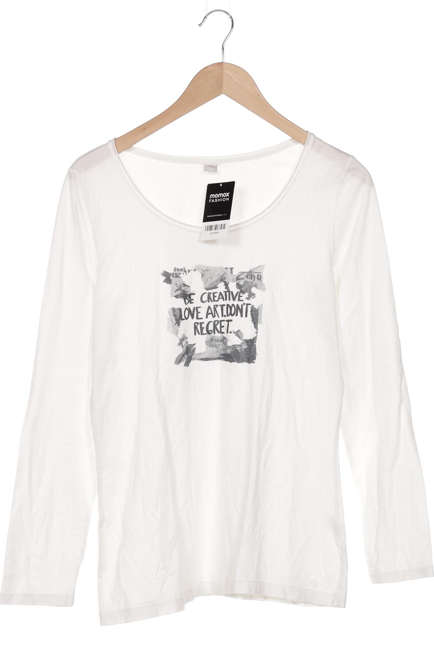

s.Oliver Damen Langarmshirt, weiß, Gr. 40