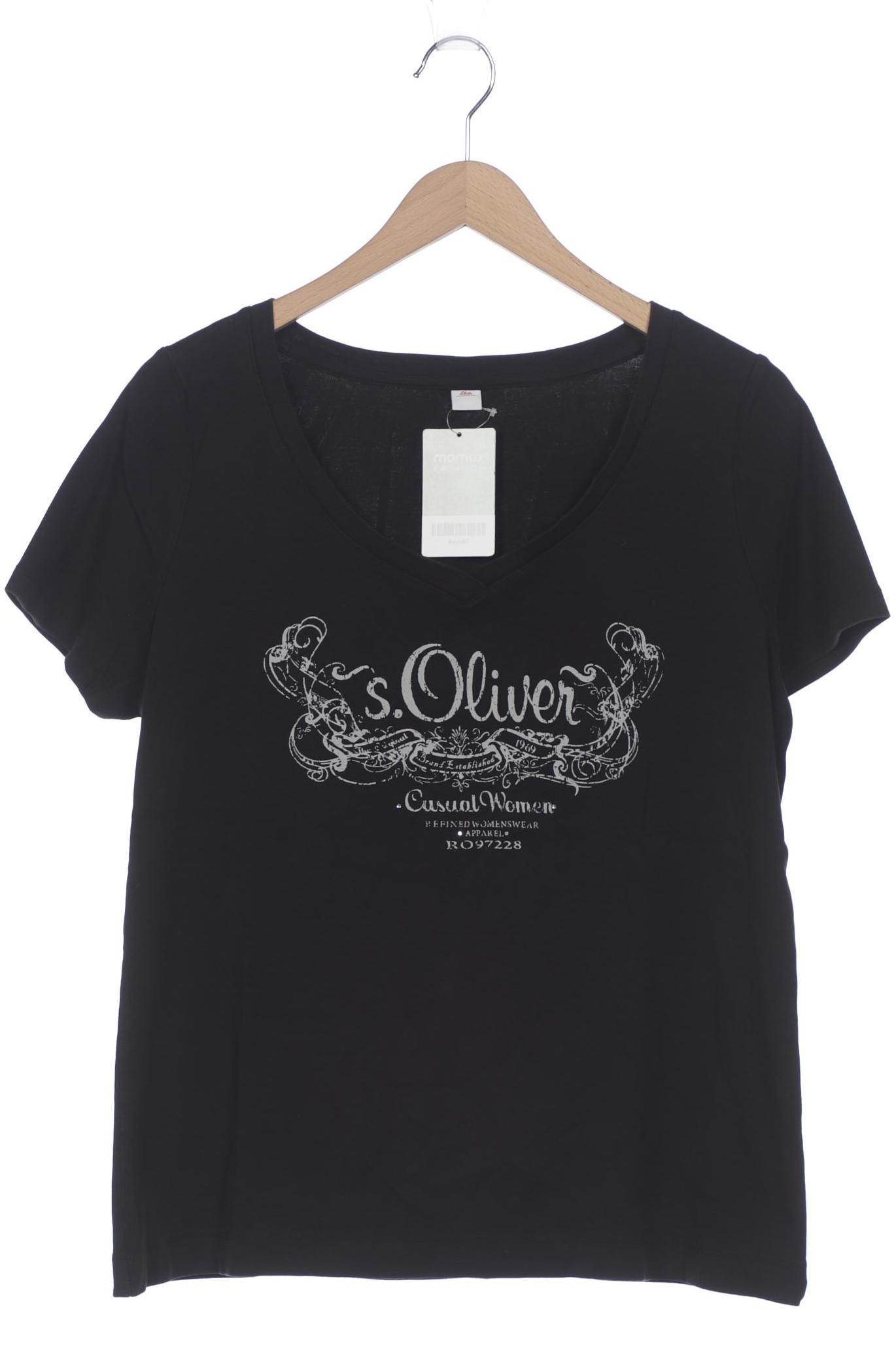 

s.Oliver Damen T-Shirt, schwarz, Gr. 44