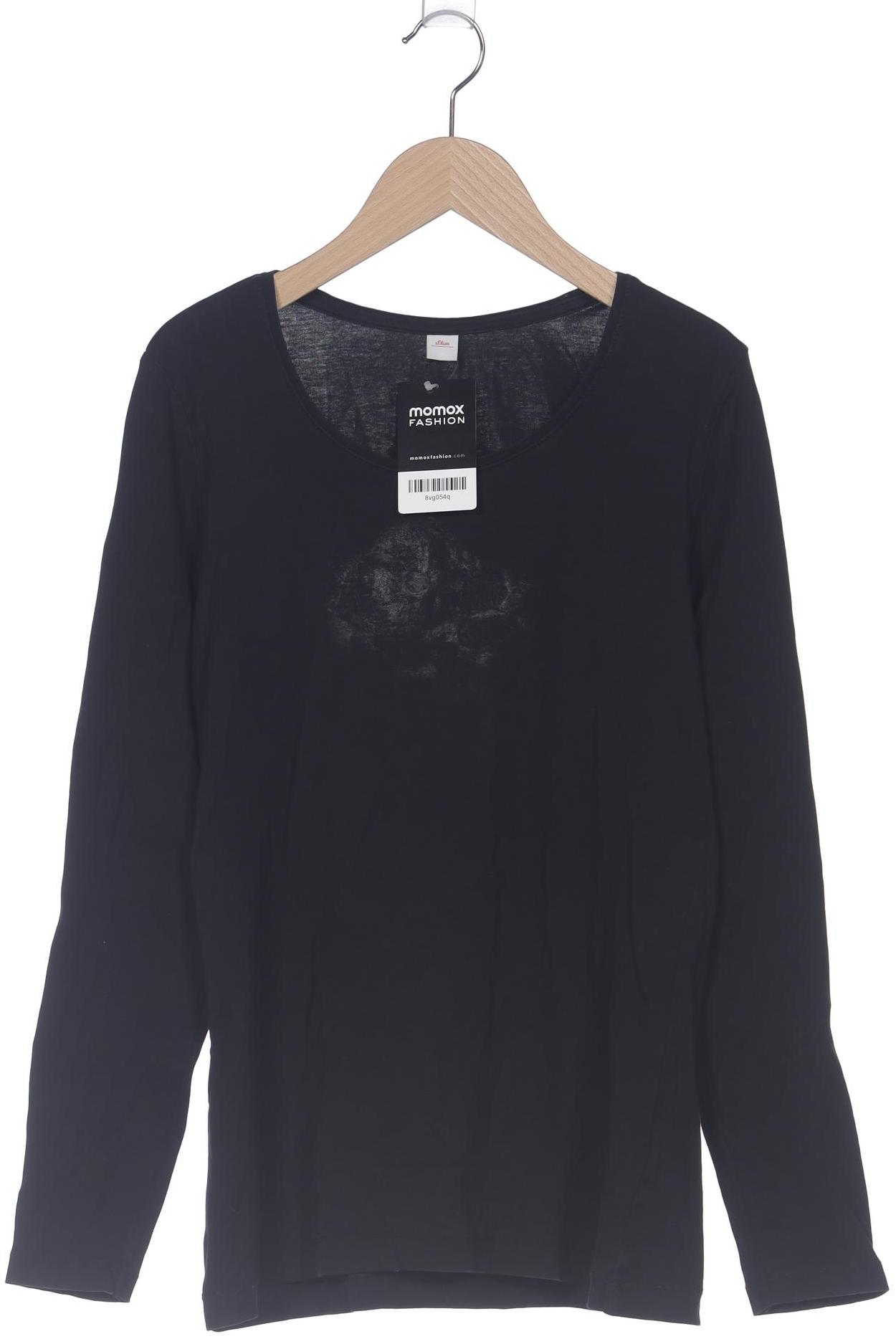 

s.Oliver Damen Langarmshirt, schwarz, Gr. 40
