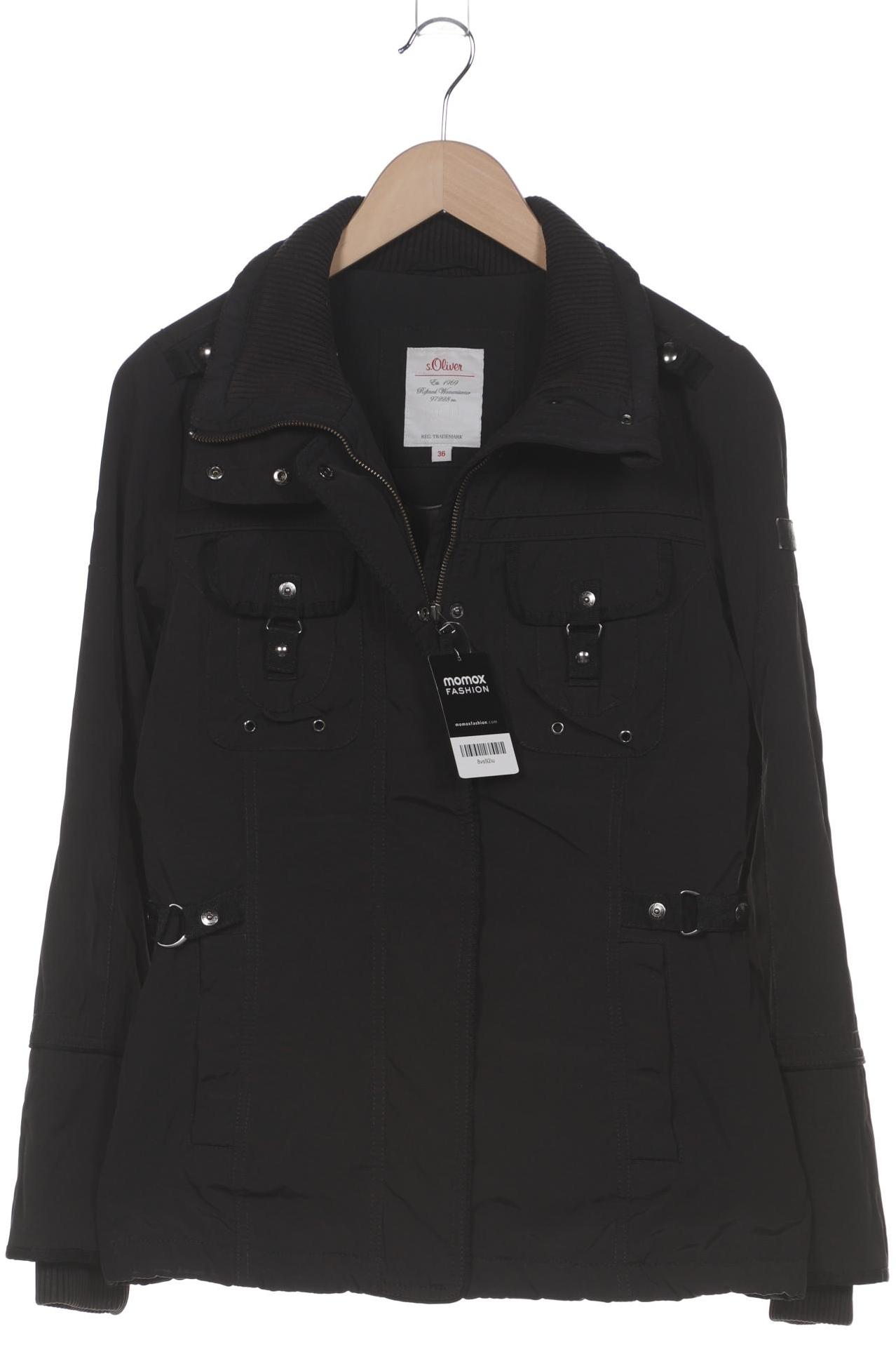 

s.Oliver Damen Jacke, schwarz, Gr. 36