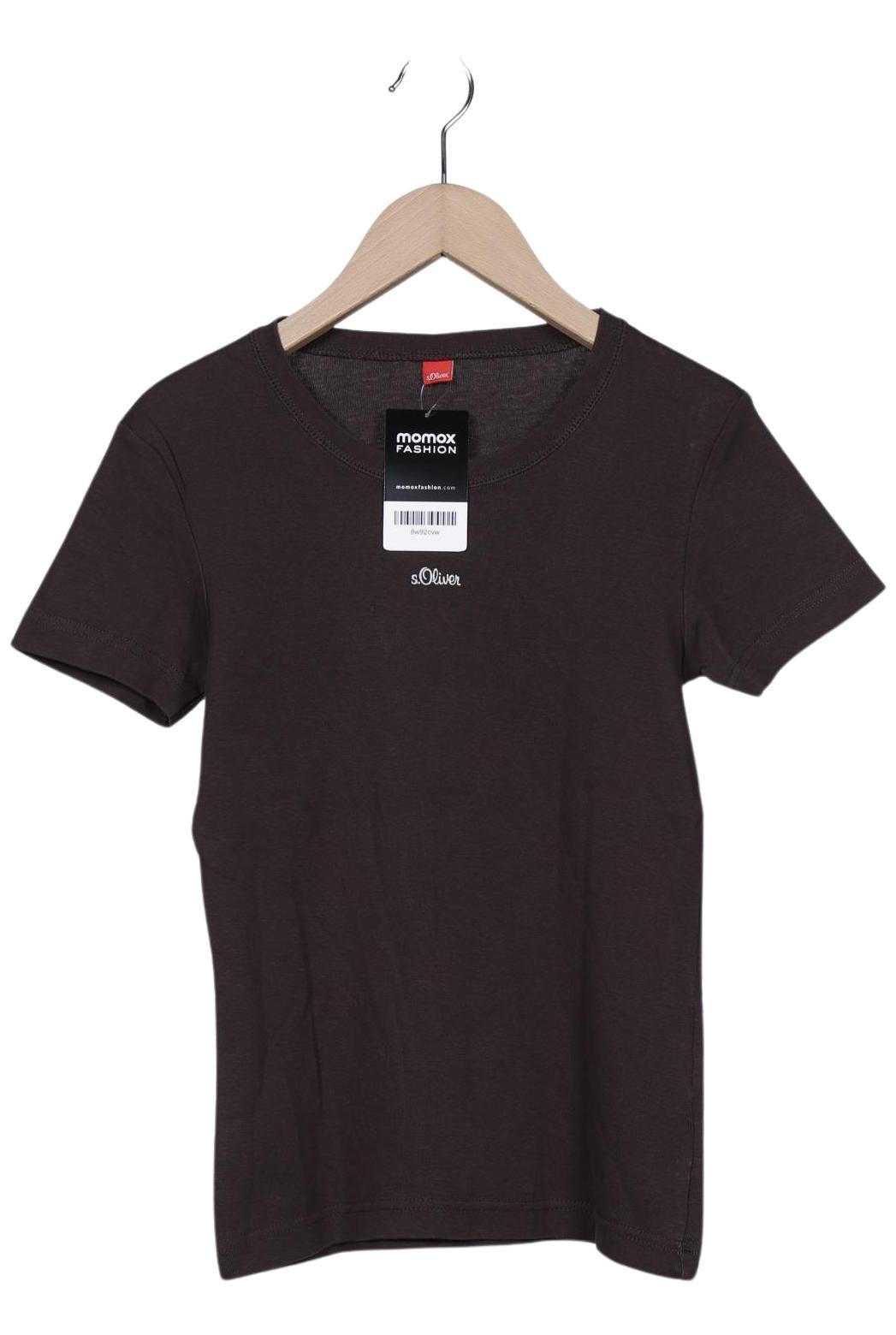 

s.Oliver Damen T-Shirt, braun, Gr. 36