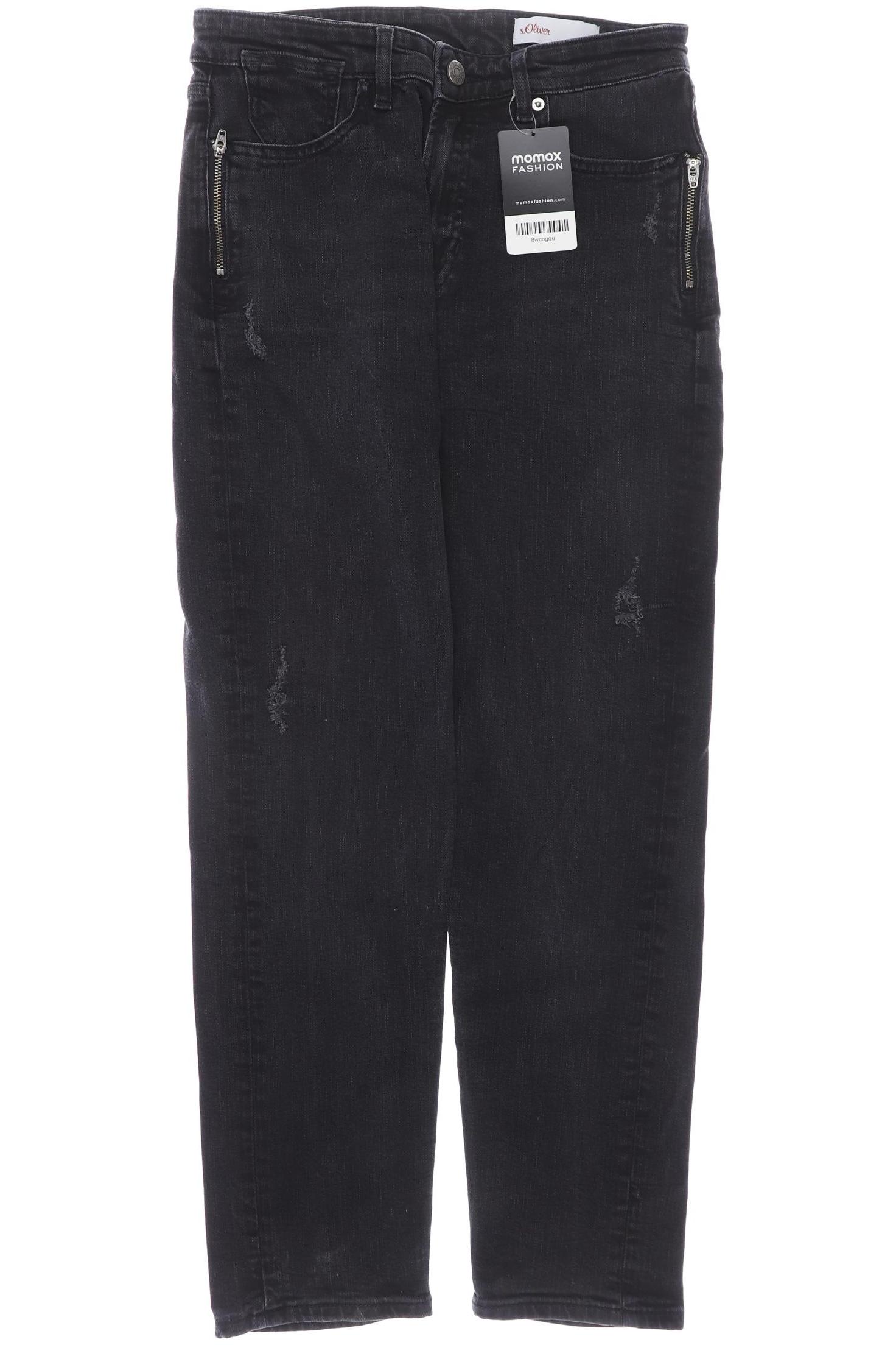 

s.Oliver Damen Jeans, schwarz