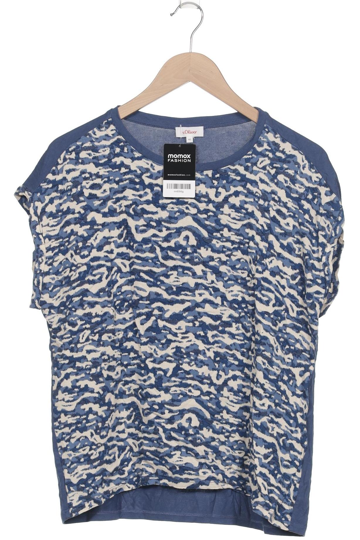 

s.Oliver Damen T-Shirt, blau, Gr. 40