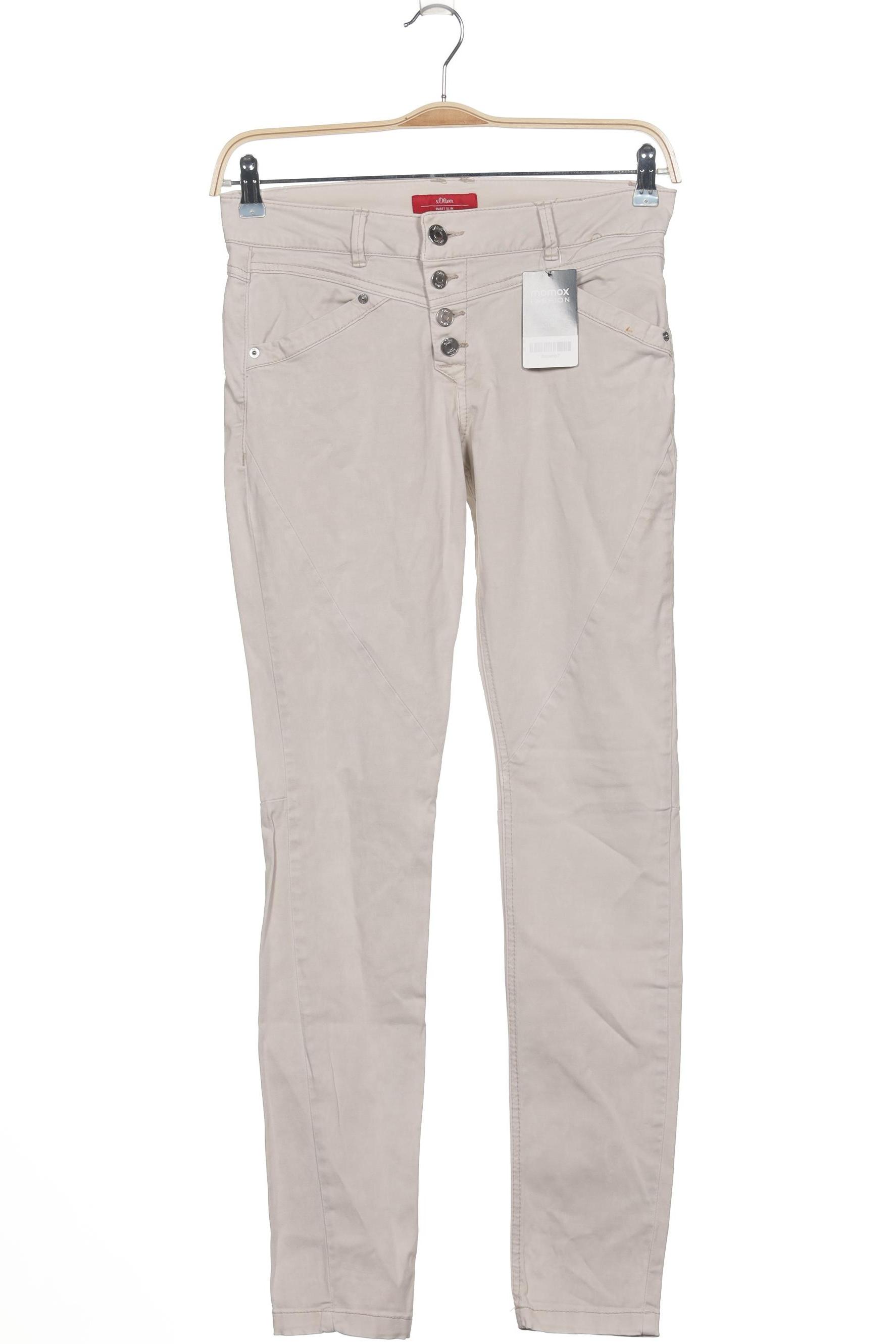 

s.Oliver Damen Stoffhose, cremeweiß, Gr. 28