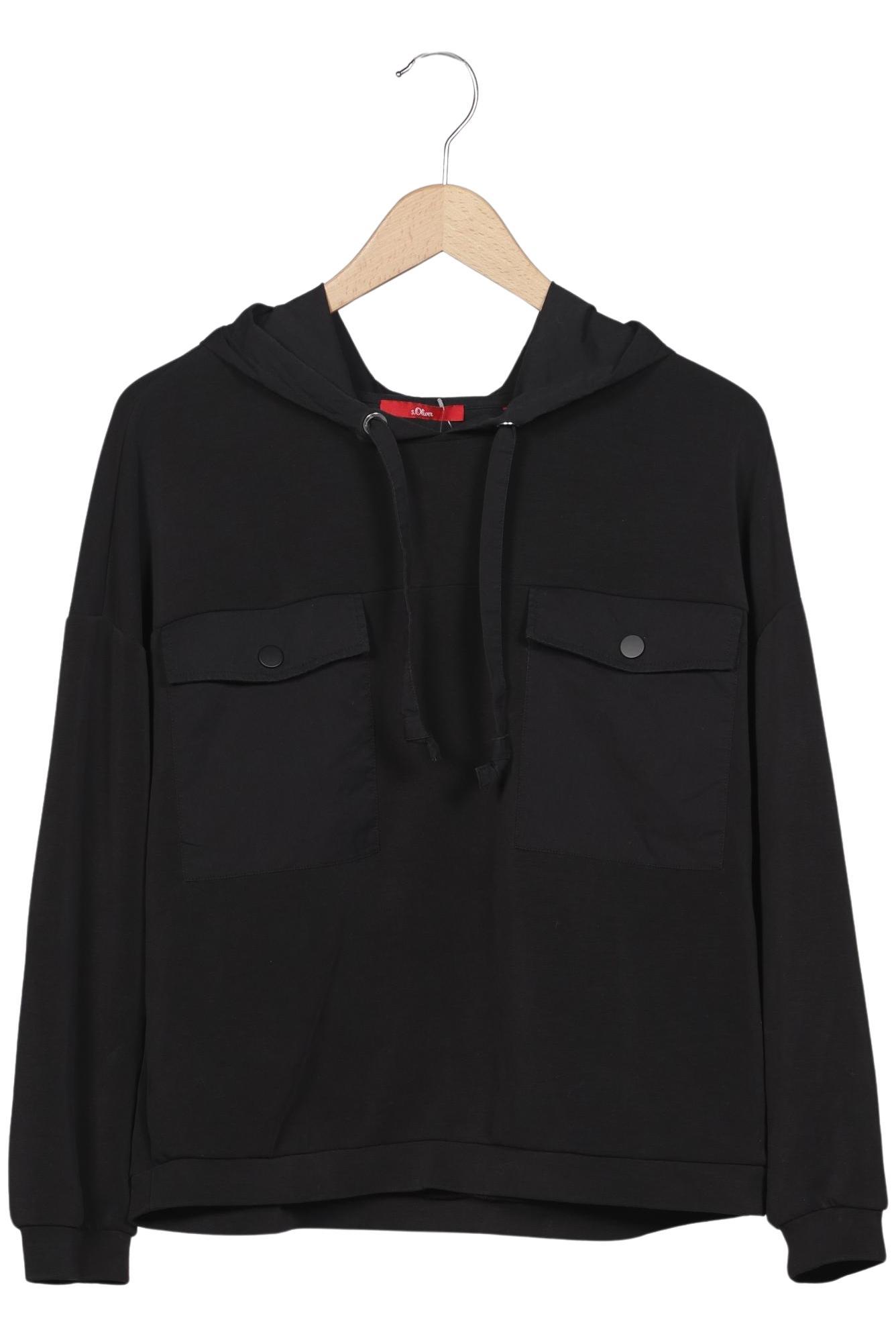 

s.Oliver Damen Kapuzenpullover, schwarz, Gr. 40