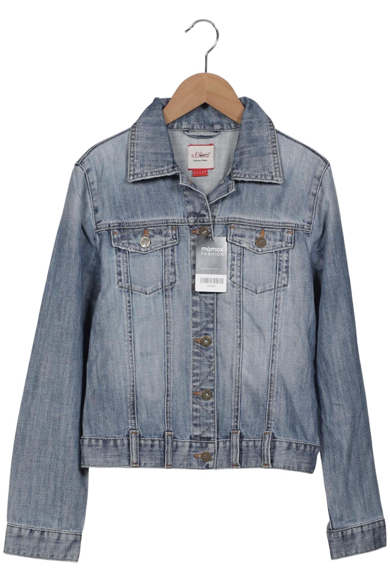 

s.Oliver Damen Jacke, hellblau, Gr. 36