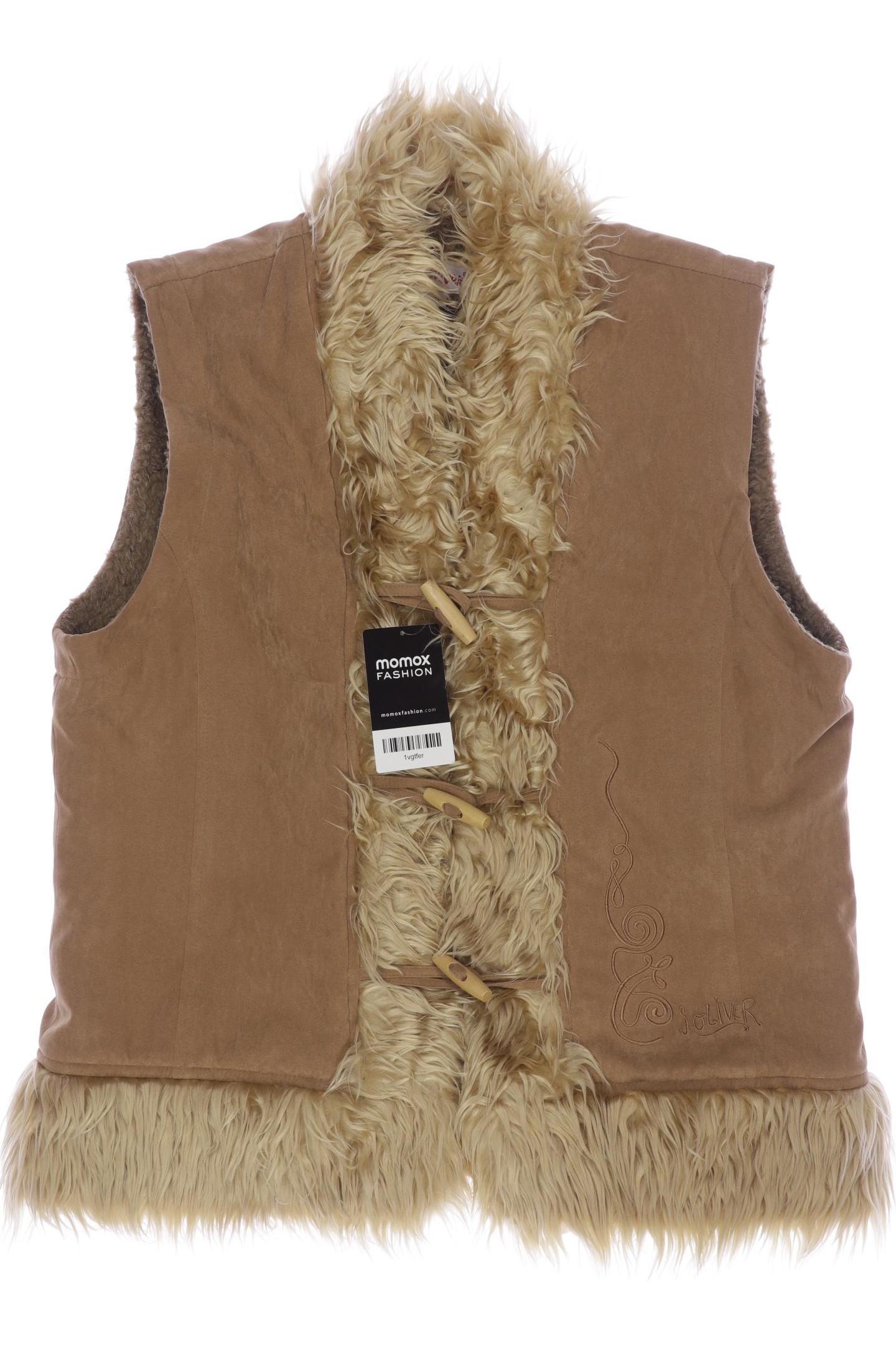 

s.Oliver Damen Weste, beige, Gr. 40