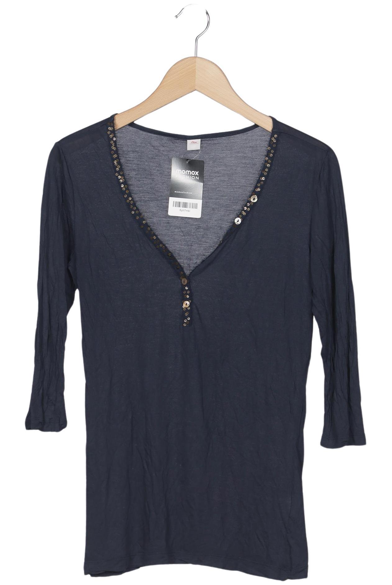 

s.Oliver Damen Langarmshirt, marineblau, Gr. 40