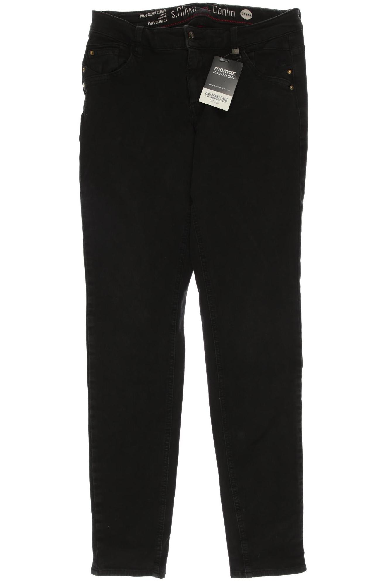 

s.Oliver Damen Jeans, schwarz, Gr. 34