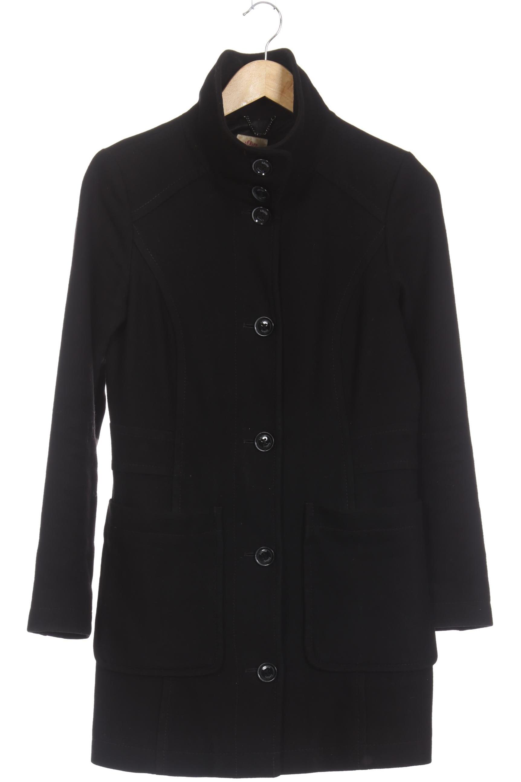 

s.Oliver Damen Mantel, schwarz, Gr. 36